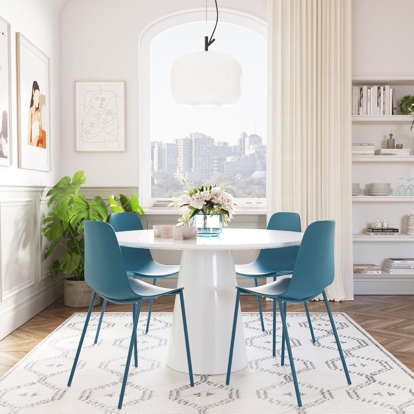 Isla Dining Chair | Ocean Teal | Set of 4