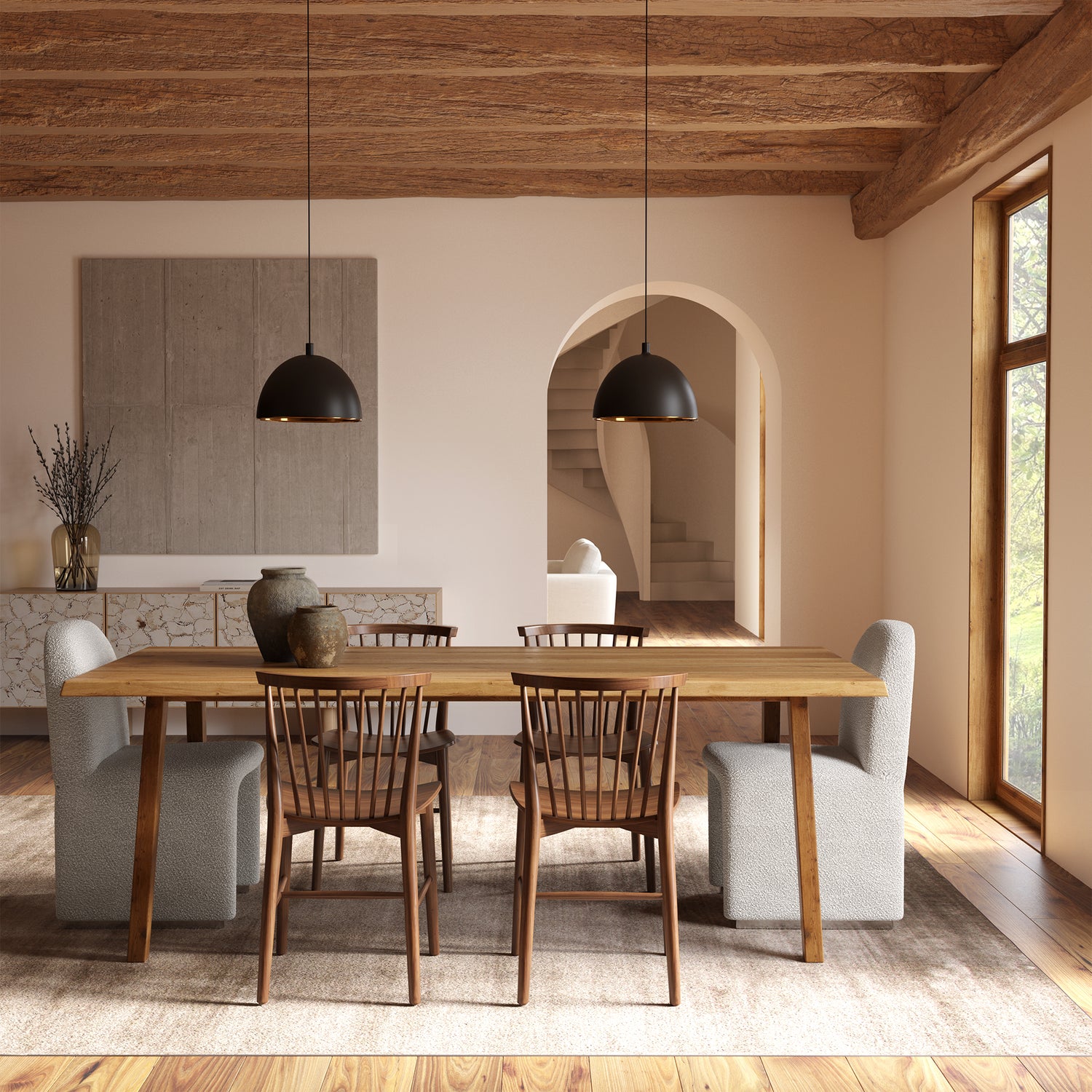 Savannah Extension Dining Table (86