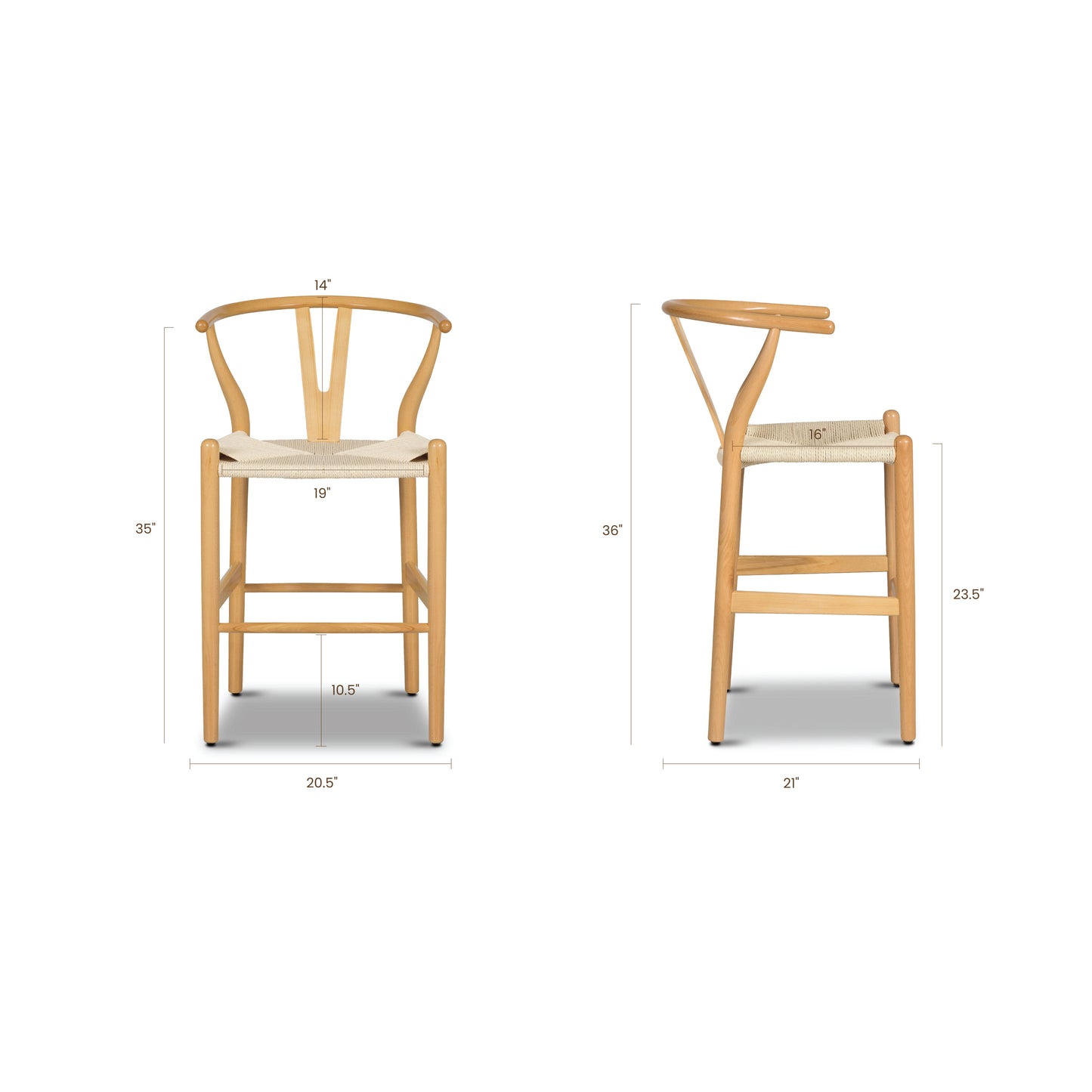 Weave Counter Stool | Natural