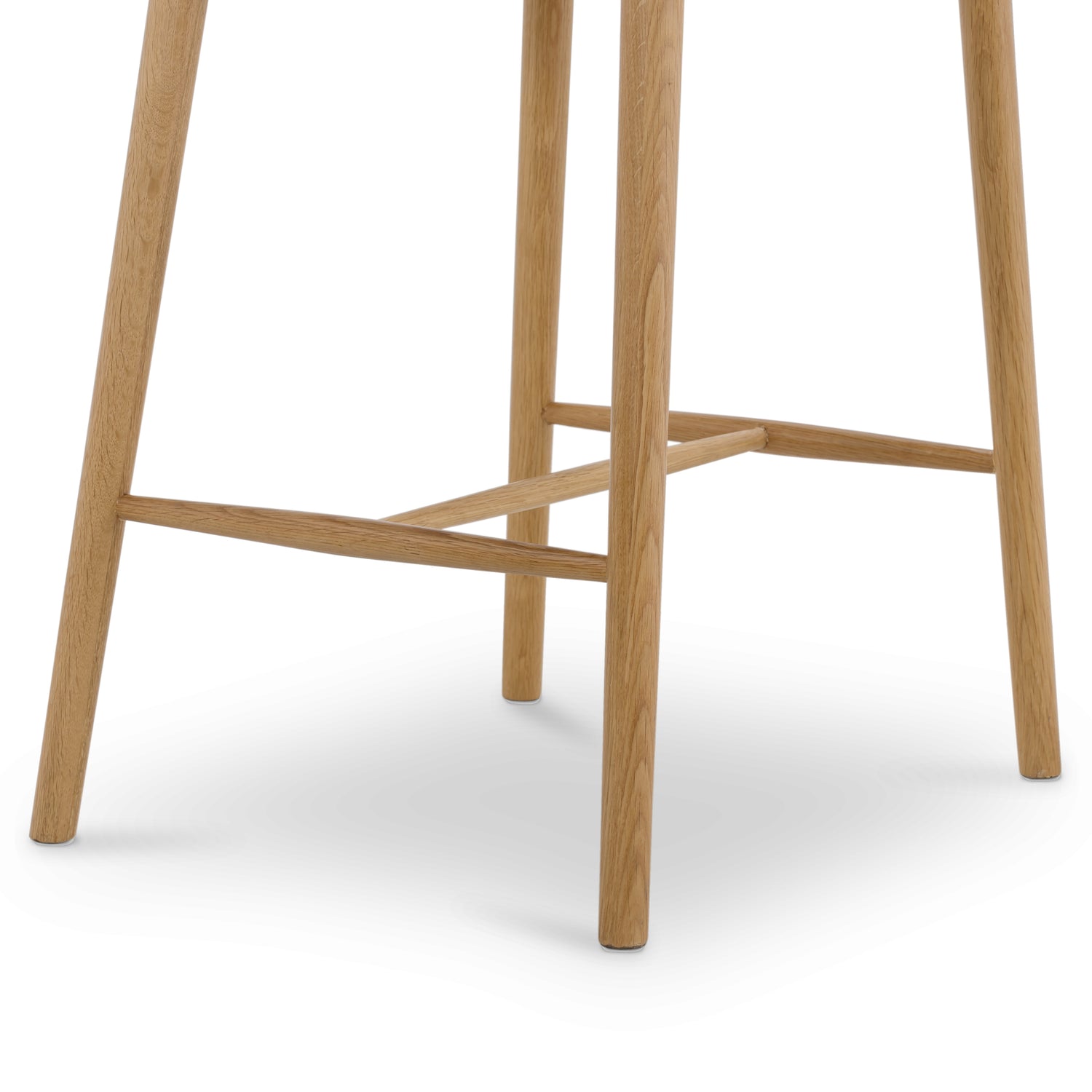 Bonato Leather Counter Stool | Black/Oak 