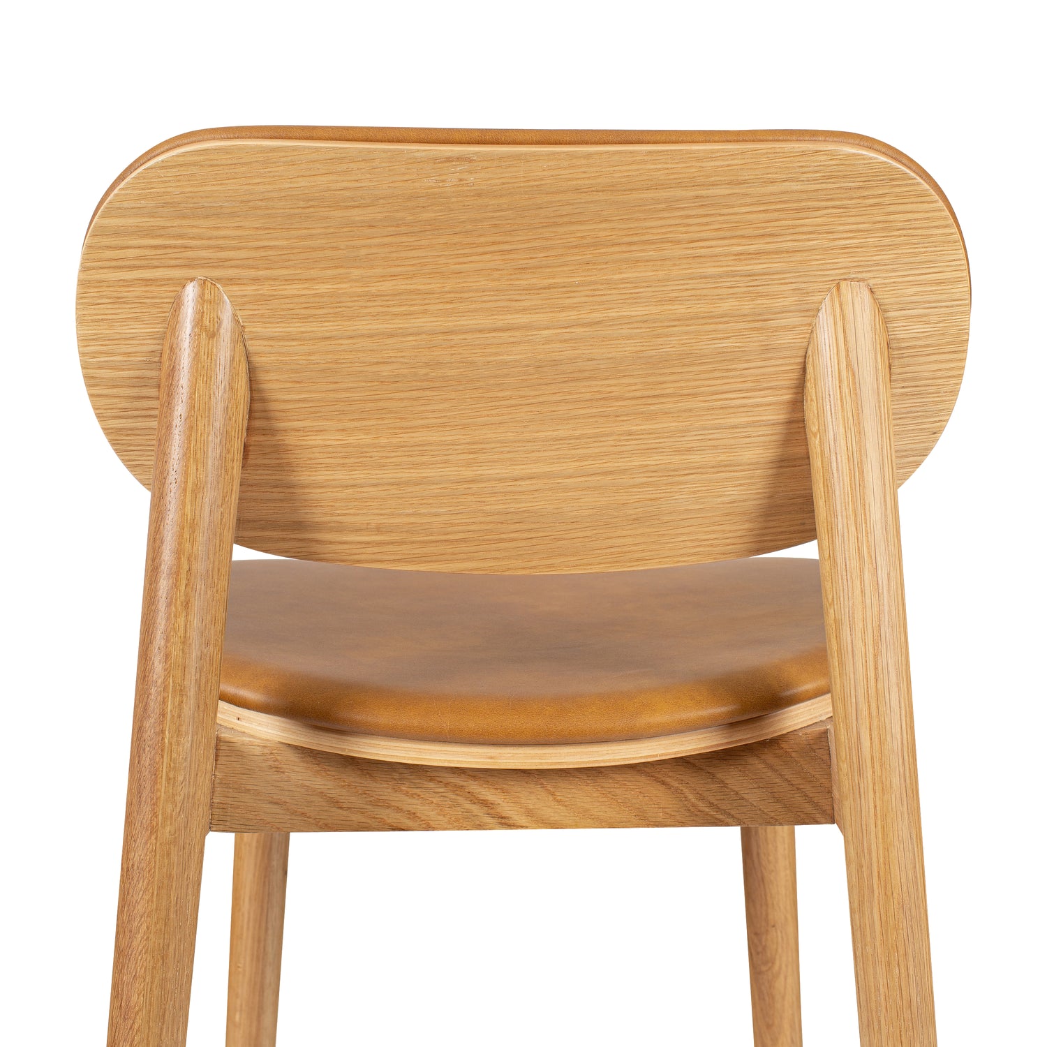 Bonato Leather Counter Stool | Caramel Tan/Oak 