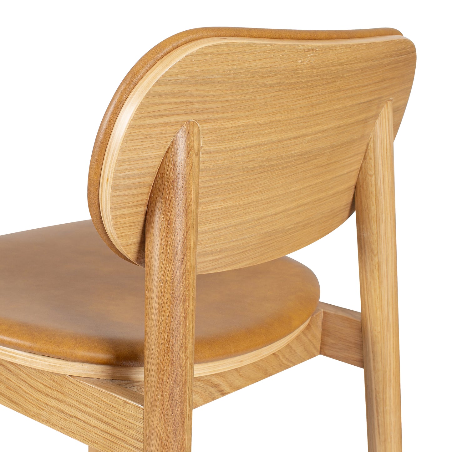 Bonato Leather Counter Stool | Caramel Tan/Oak