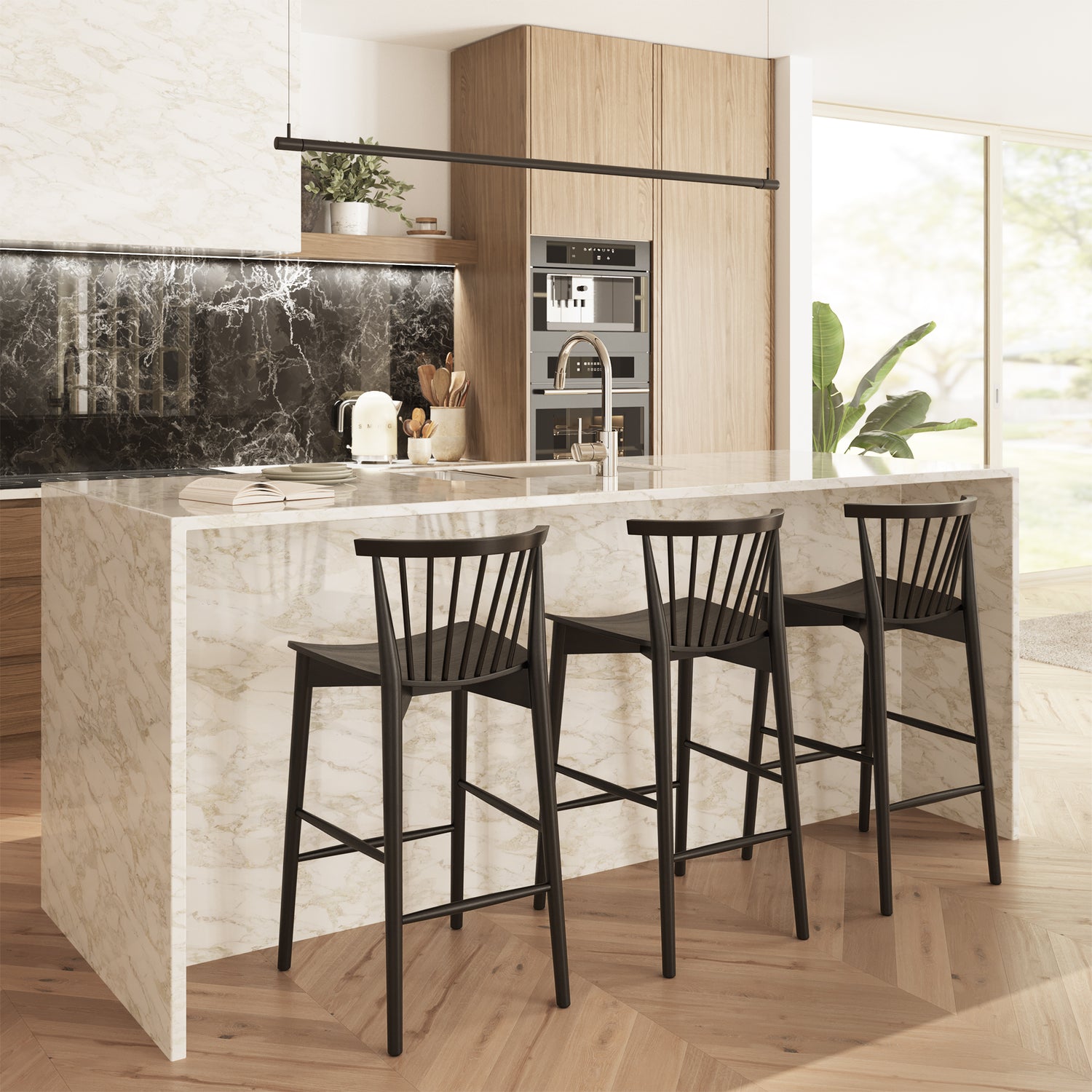 Ligna Counter Stool | Black lifestyle_image