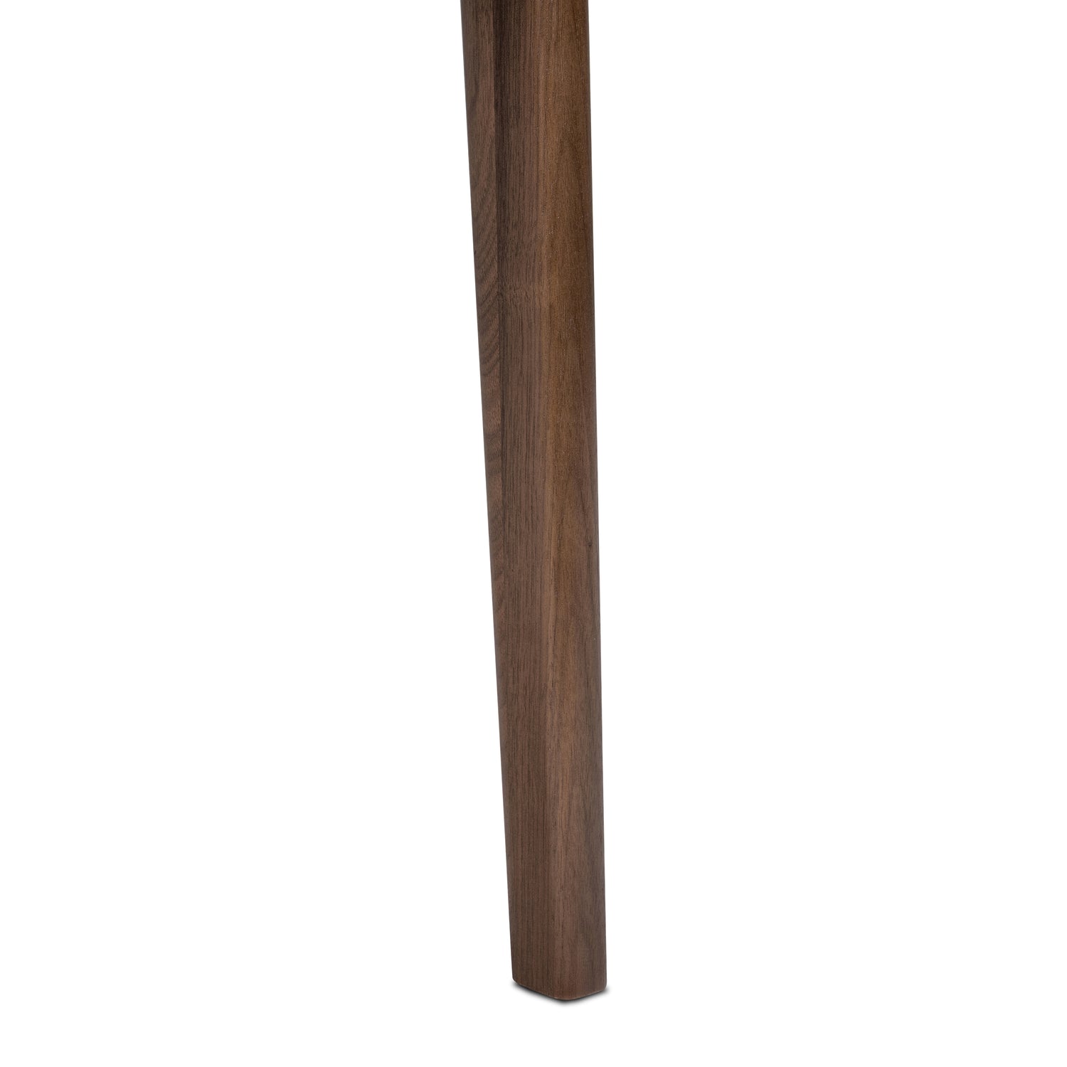 Lando Leather Dining Chair | Black/Walnut 