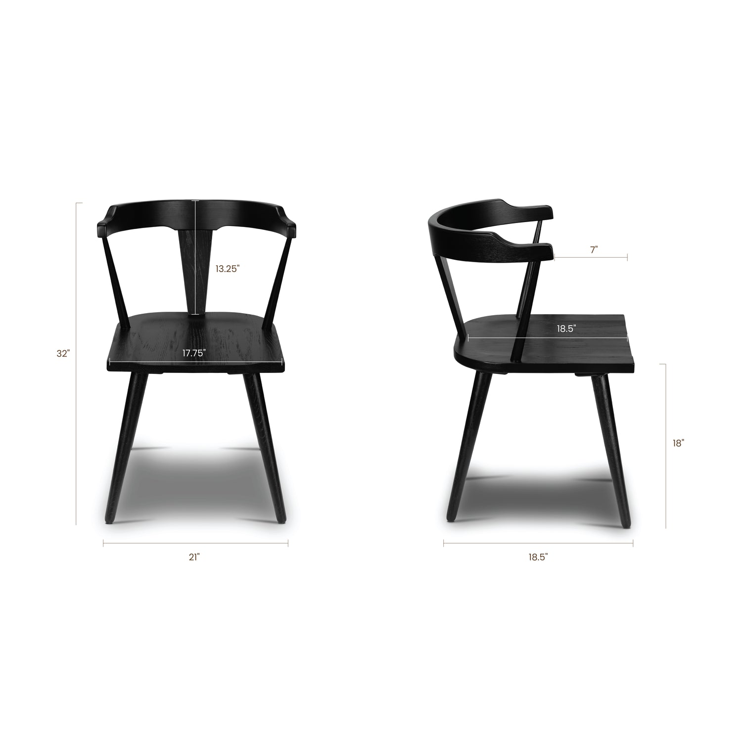 Enzo Dining Chair | Black 