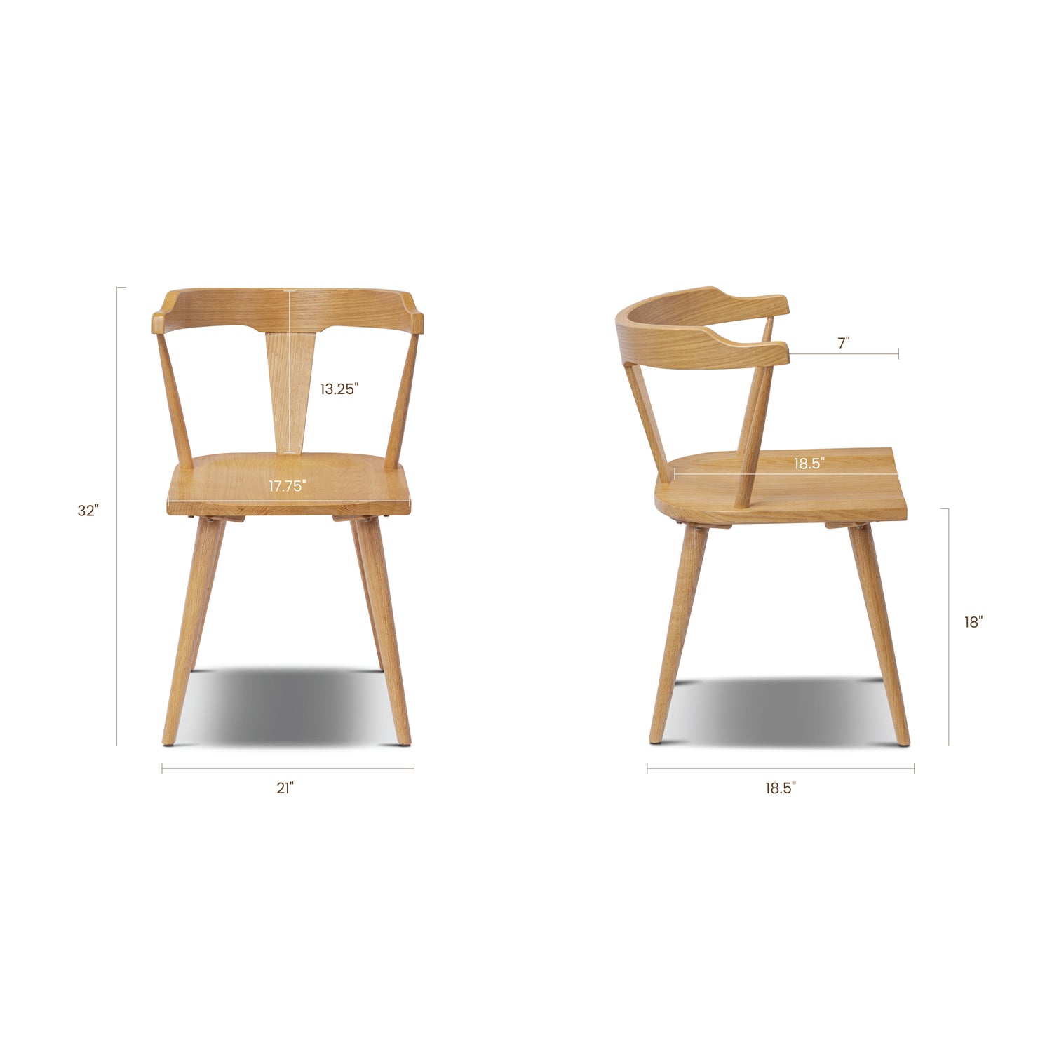 Enzo Dining Chair | Oak 