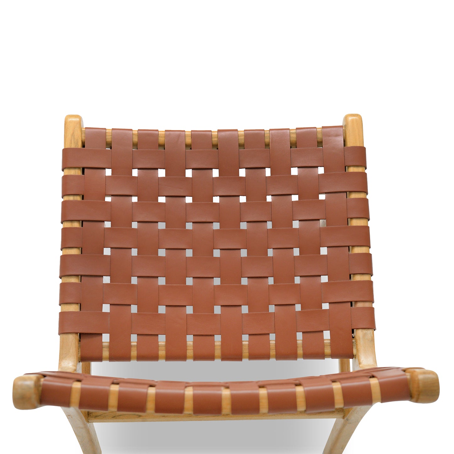 Banda Teak & Leather Dining Chair | Fauve Tan