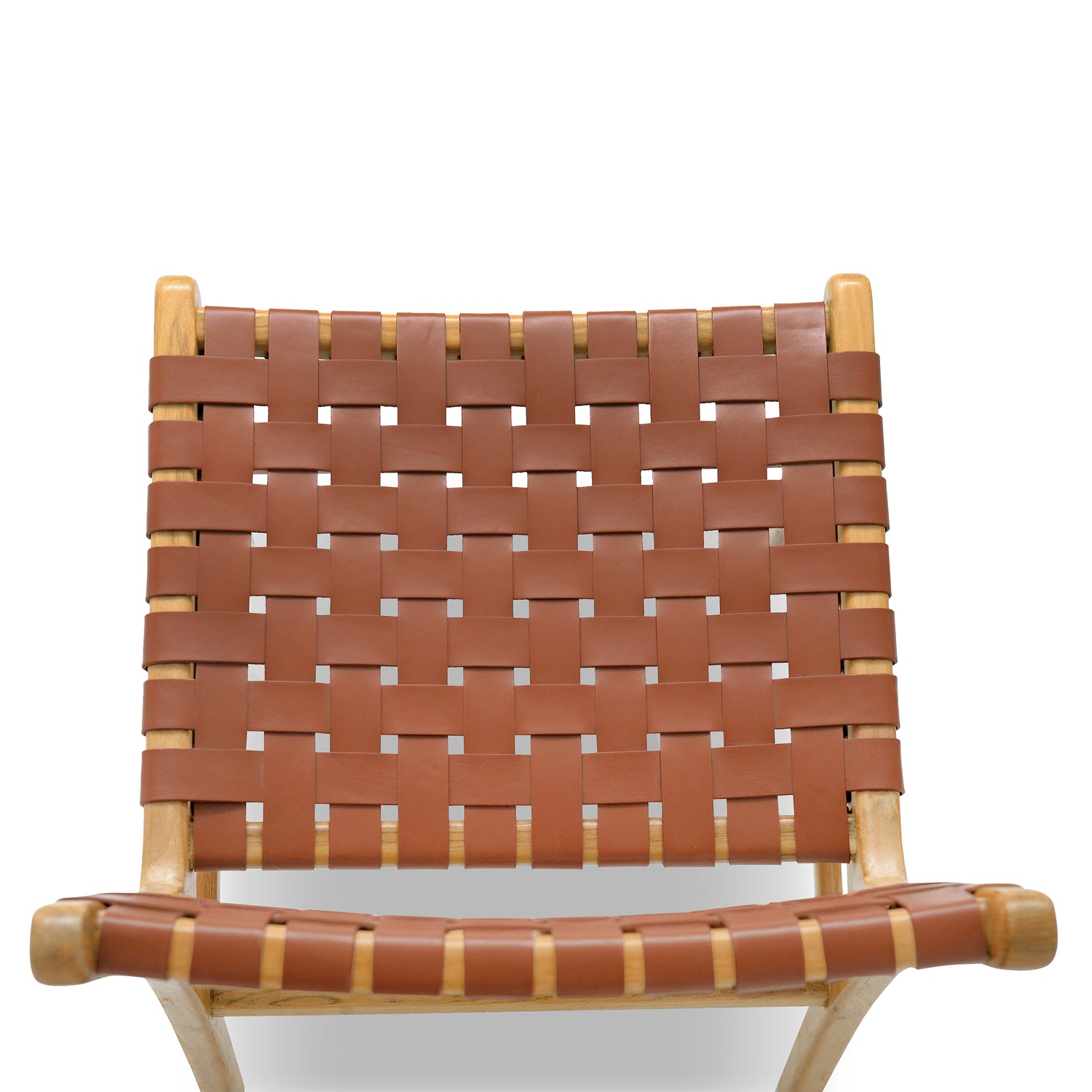 Banda Teak & Leather Dining Chair | Fauve Tan 