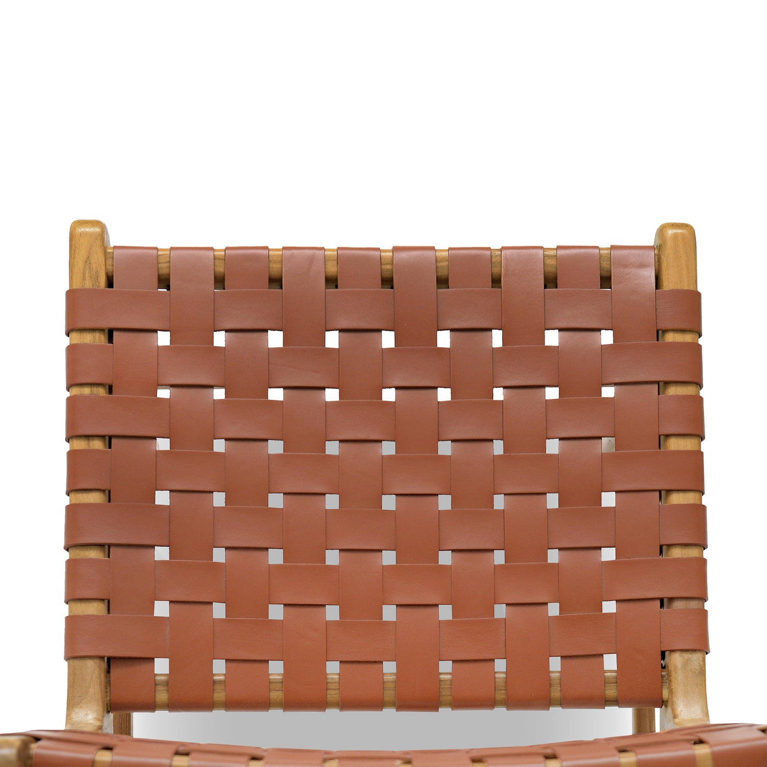 Banda Teak & Leather Dining Chair | Fauve Tan 