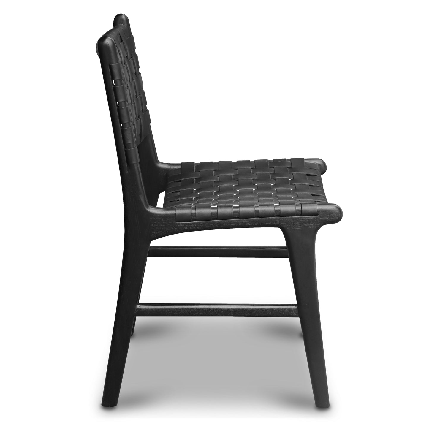 Banda Teak & Leather Dining Chair | Havana Black