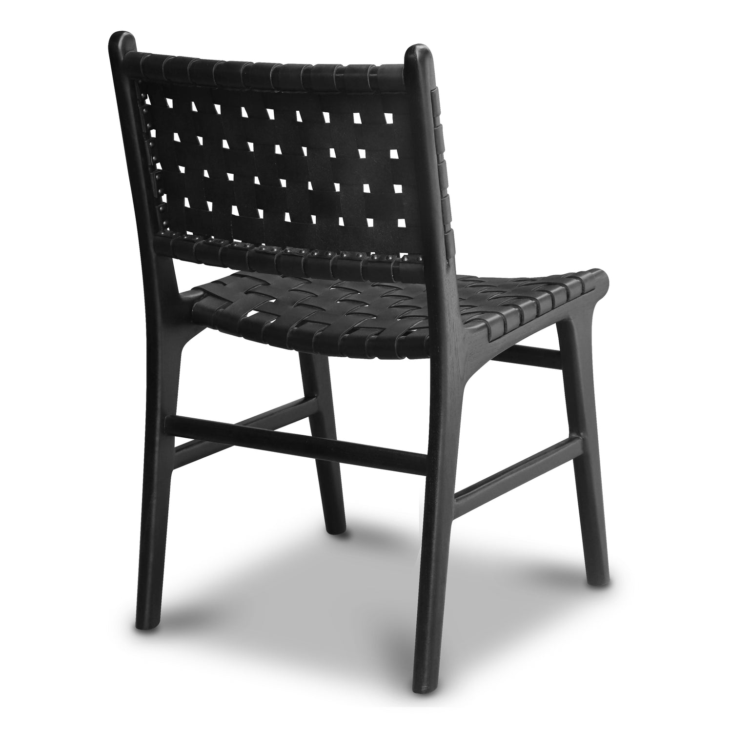 Banda Teak & Leather Dining Chair | Havana Black 