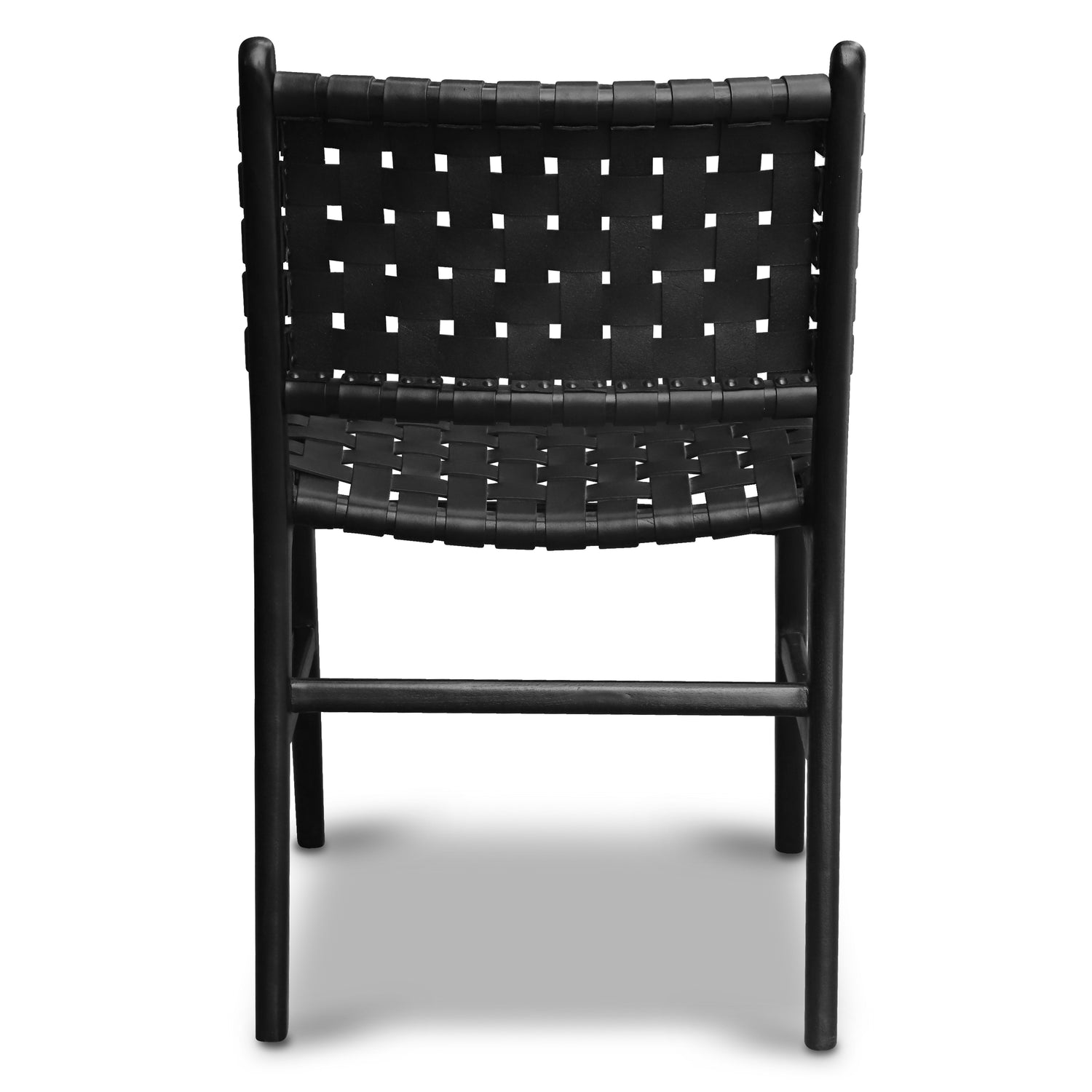 Banda Teak & Leather Dining Chair | Havana Black 