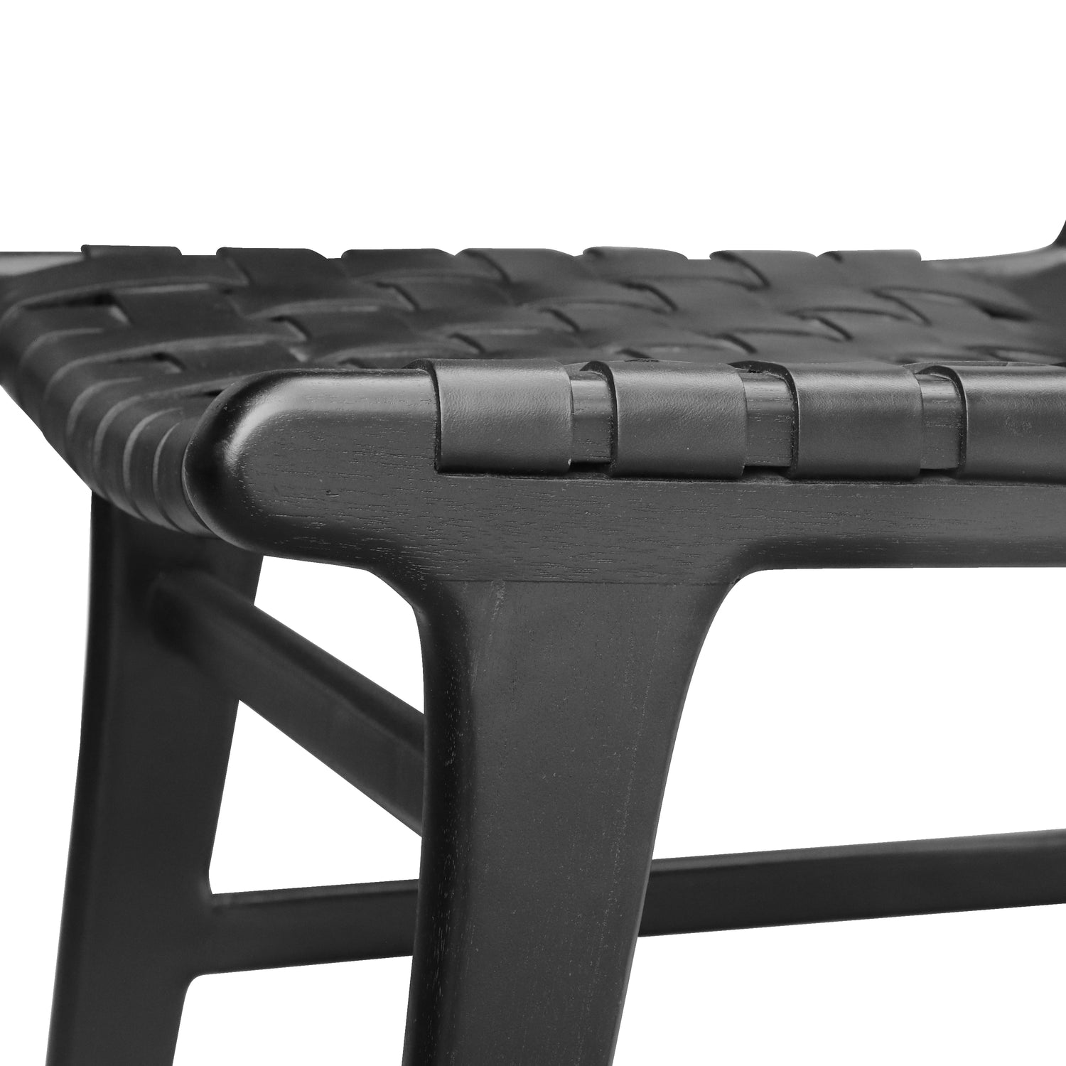 Banda Teak & Leather Dining Chair | Havana Black 