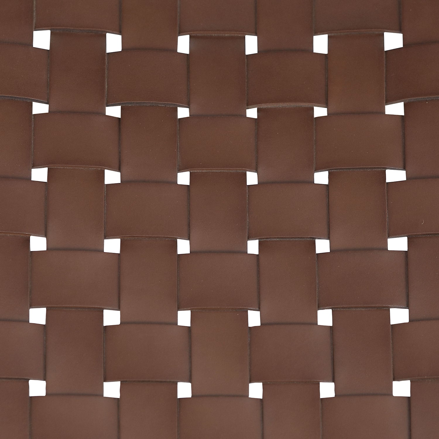 Banda Teak & Woven Leather Counter Height Stool | Molten Brown 