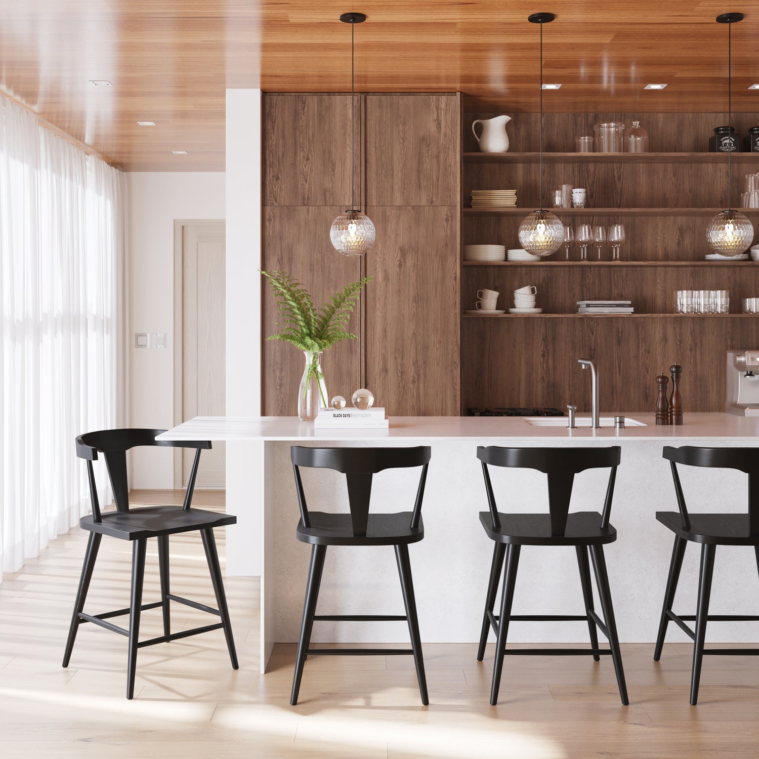 Enzo Counter Stool | Black lifestyle_image