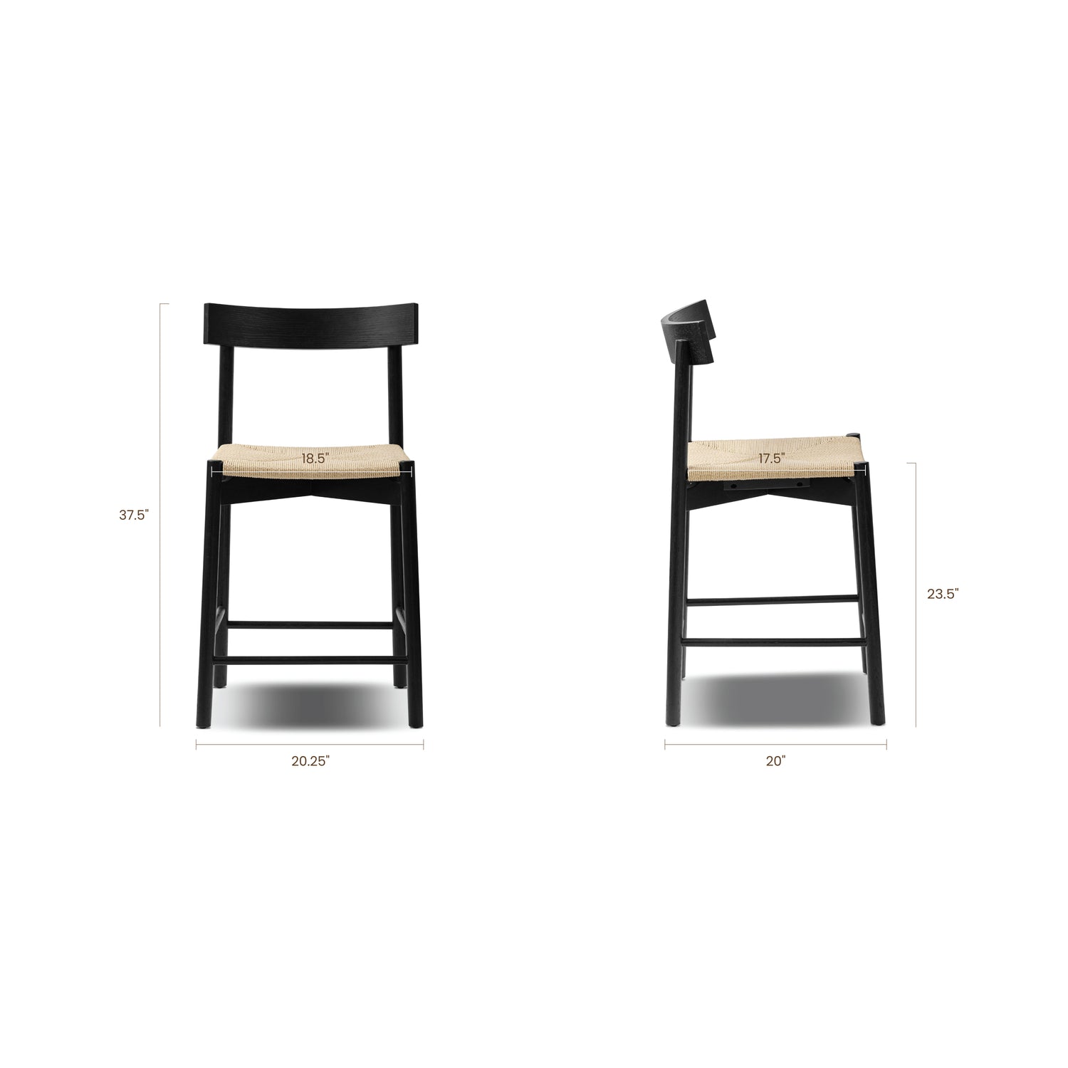 Hamm Counter Stool | Black 