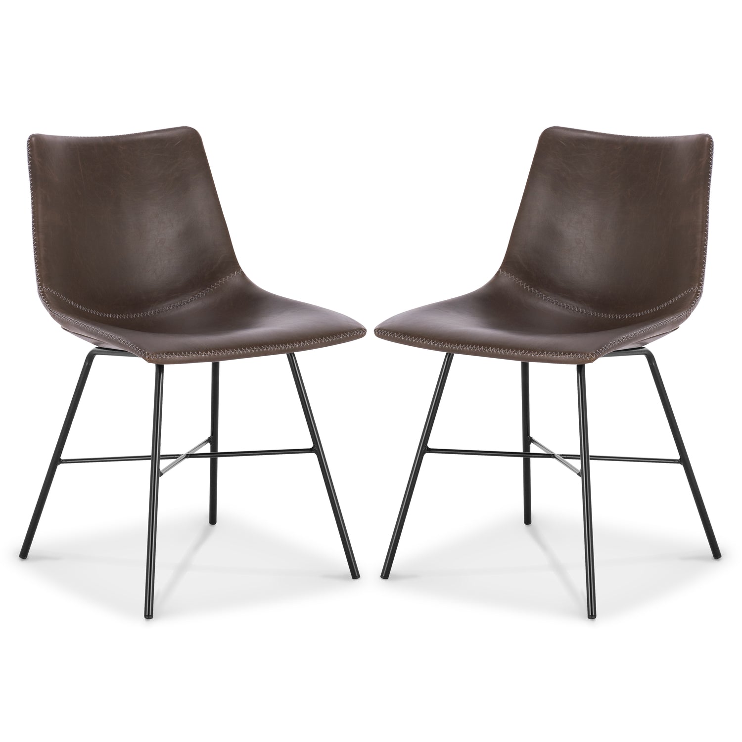Paxton Dining Chair | Brown | Set of 2 