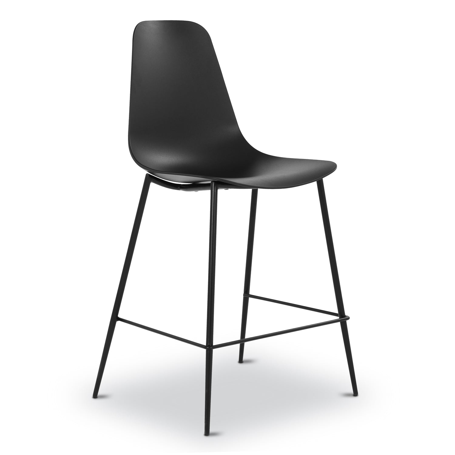 Isla Counter Height Stool | Black | Set of 3 
