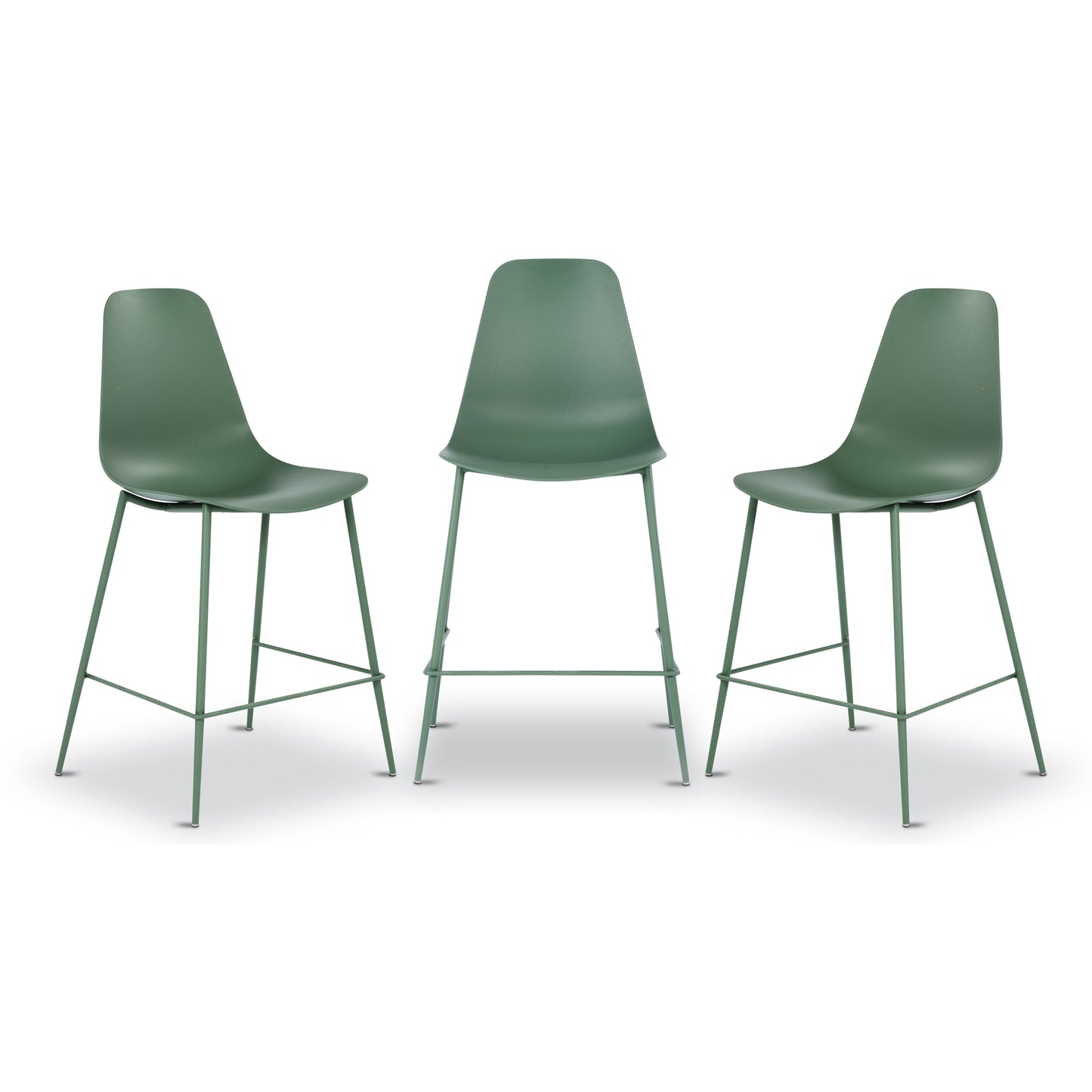 Isla Counter Height Stool | Pistachio Green | Set of 3