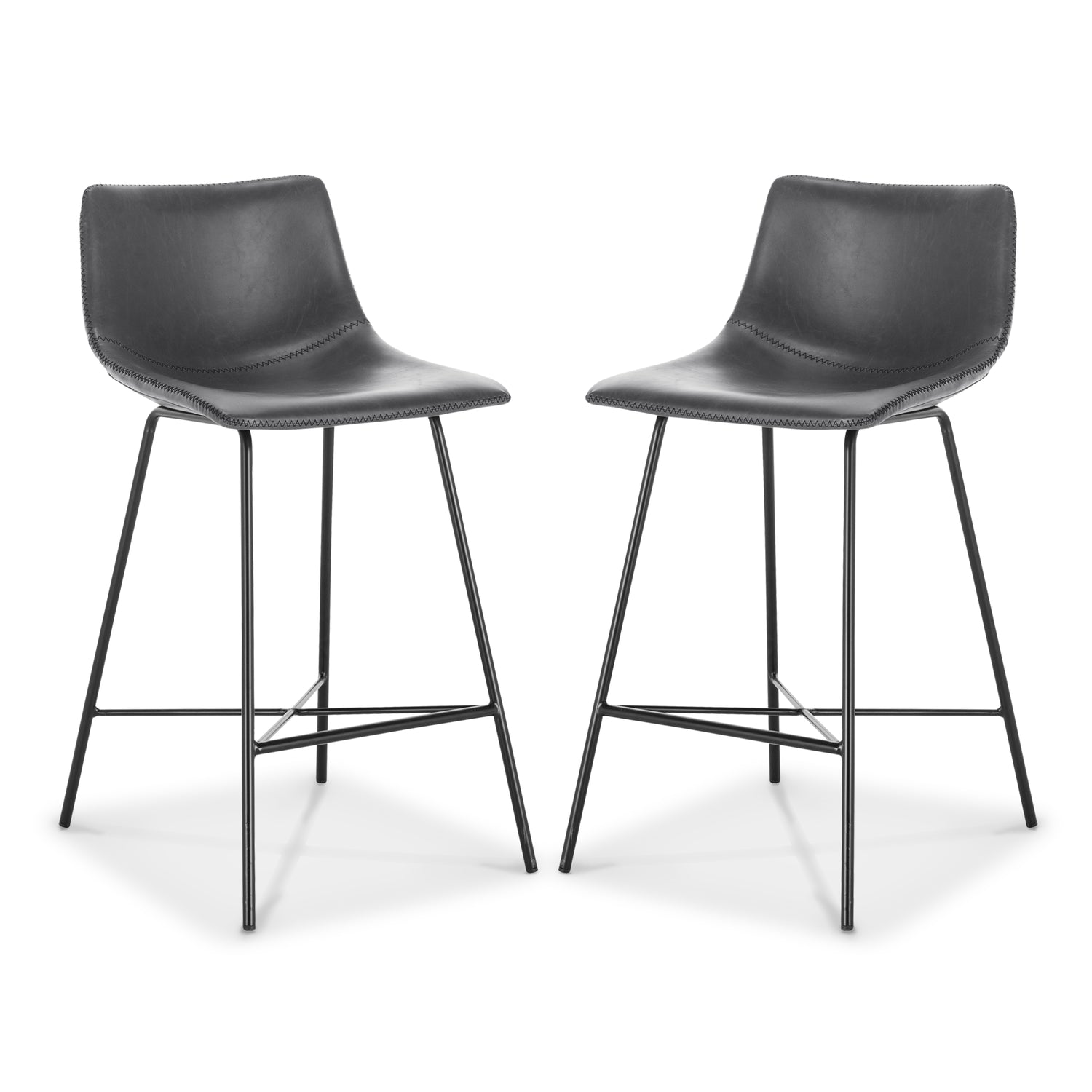 Paxton 24” Counter Height Stool | Grey | Set of 2 