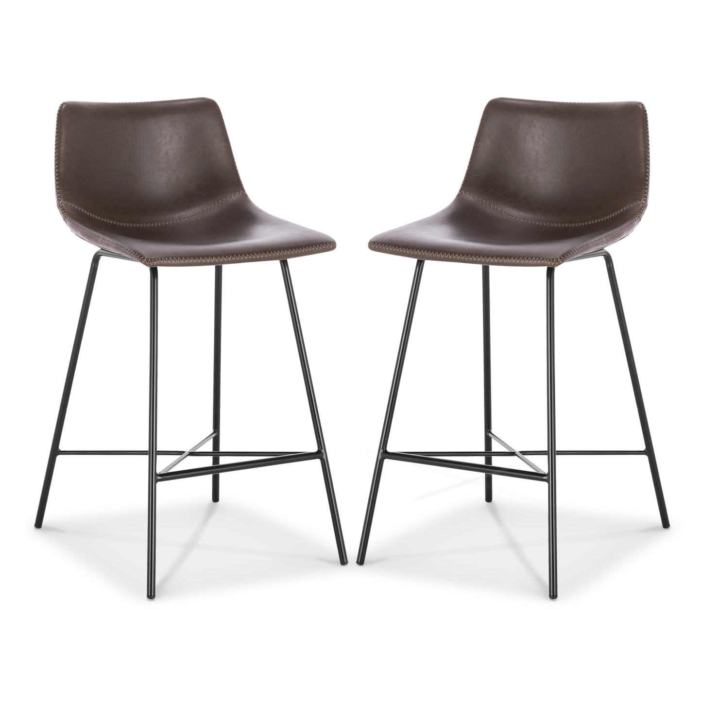Paxton 24” Counter Height Stool | Brown | Set of 2