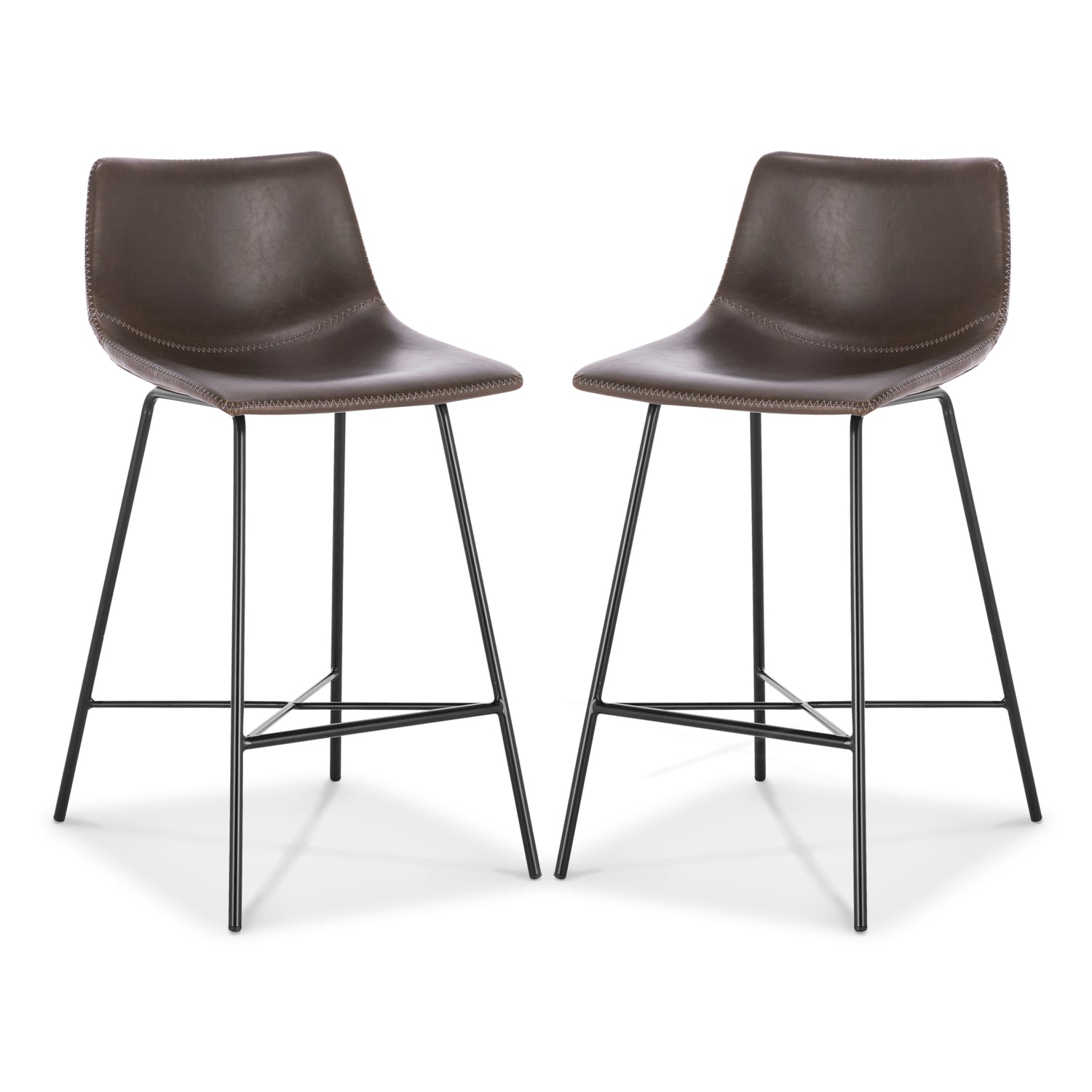 Paxton 24” Counter Height Stool | Brown | Set of 2 
