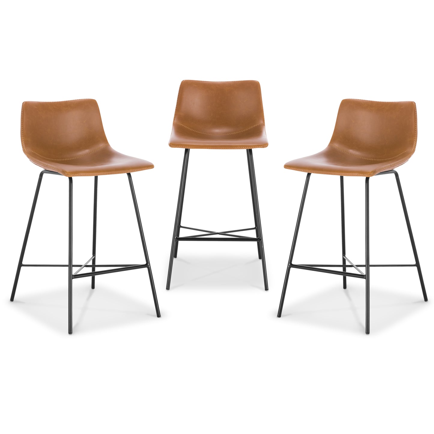 Paxton 24” Counter Height Stool | Tan | Set of 3