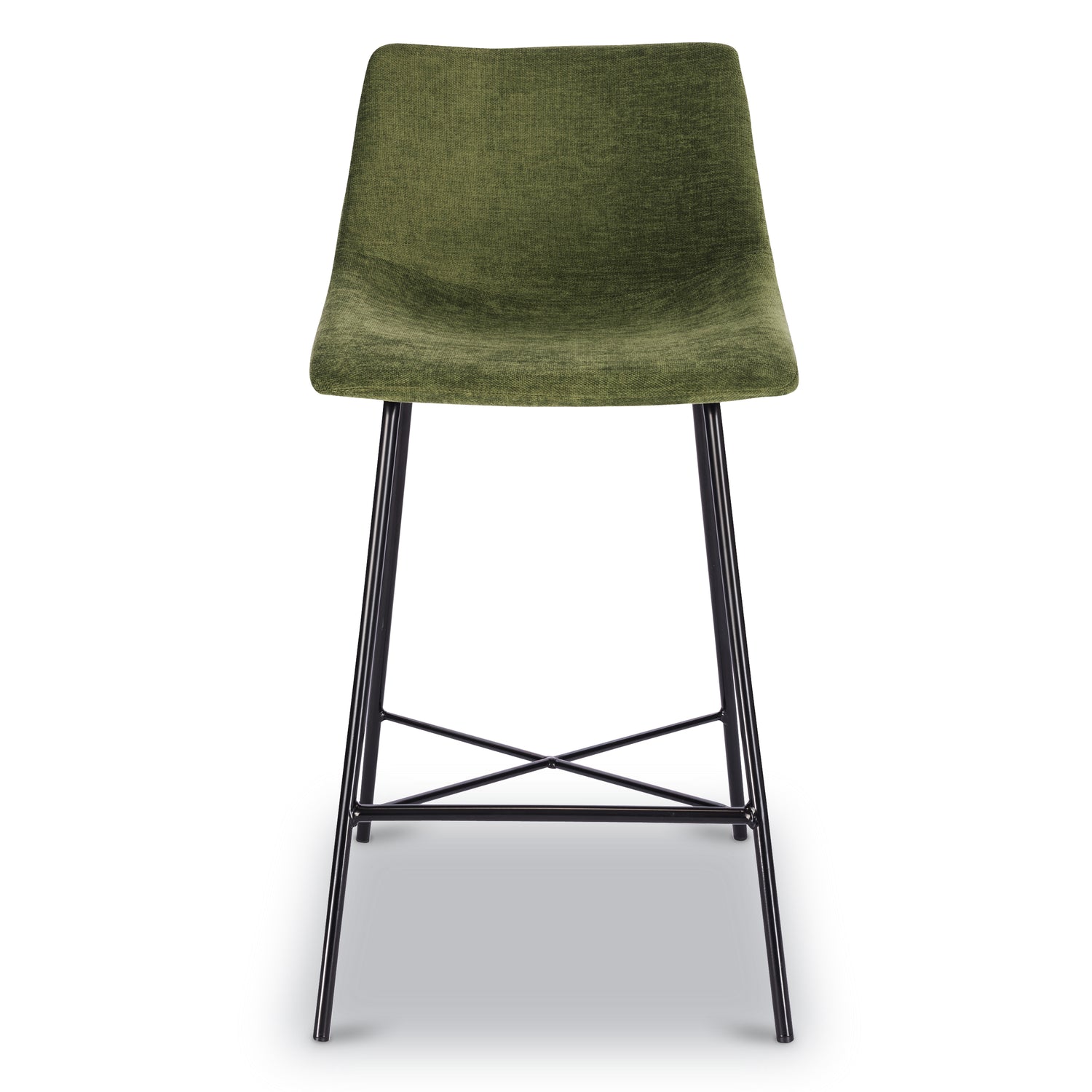 Paxton 24” Velvet Counter Stool | Distressed Green | Set of 3 