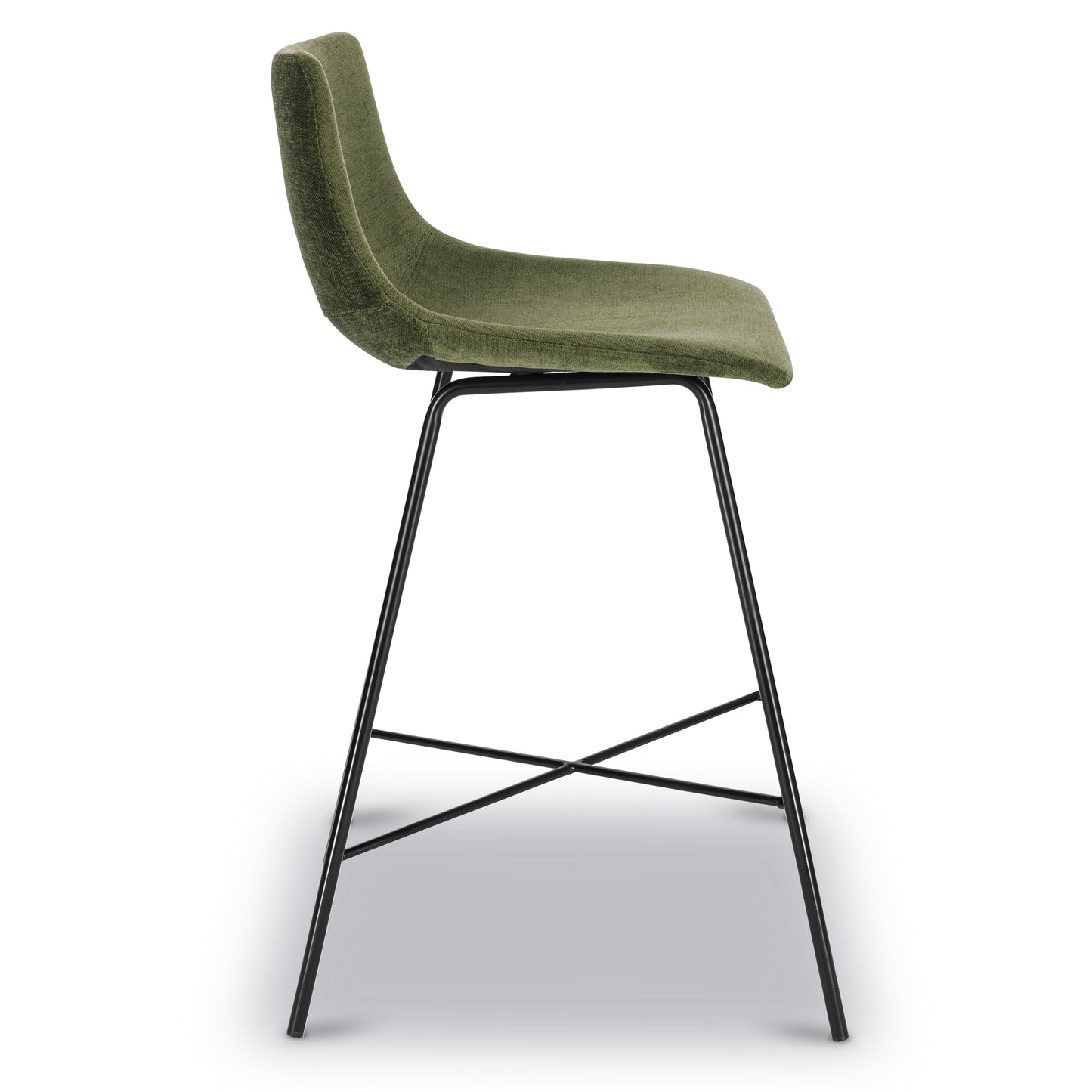 Paxton 24” Velvet Counter Stool | Distressed Green | Set of 3
