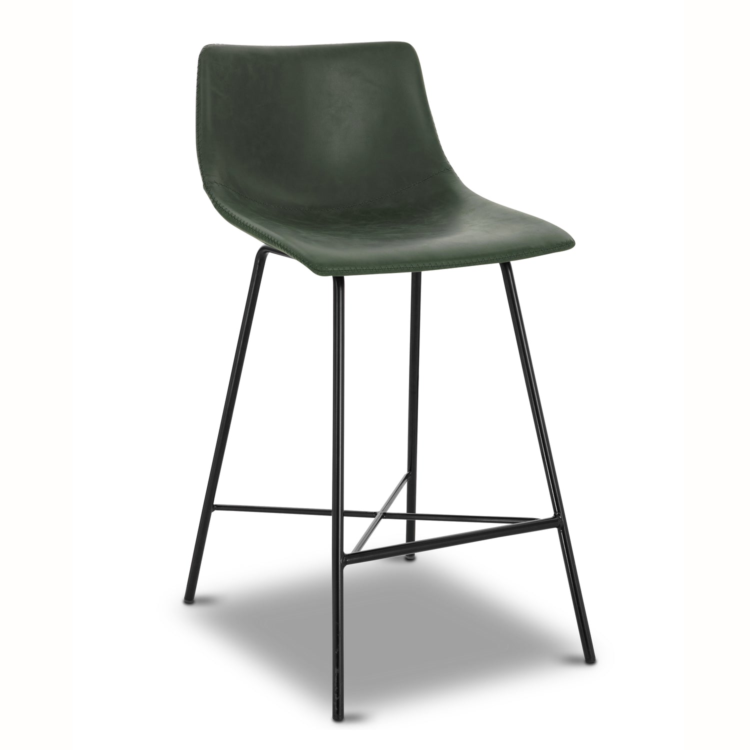 Paxton 24” Counter Height Stool | Ivy Green | Set of 3 