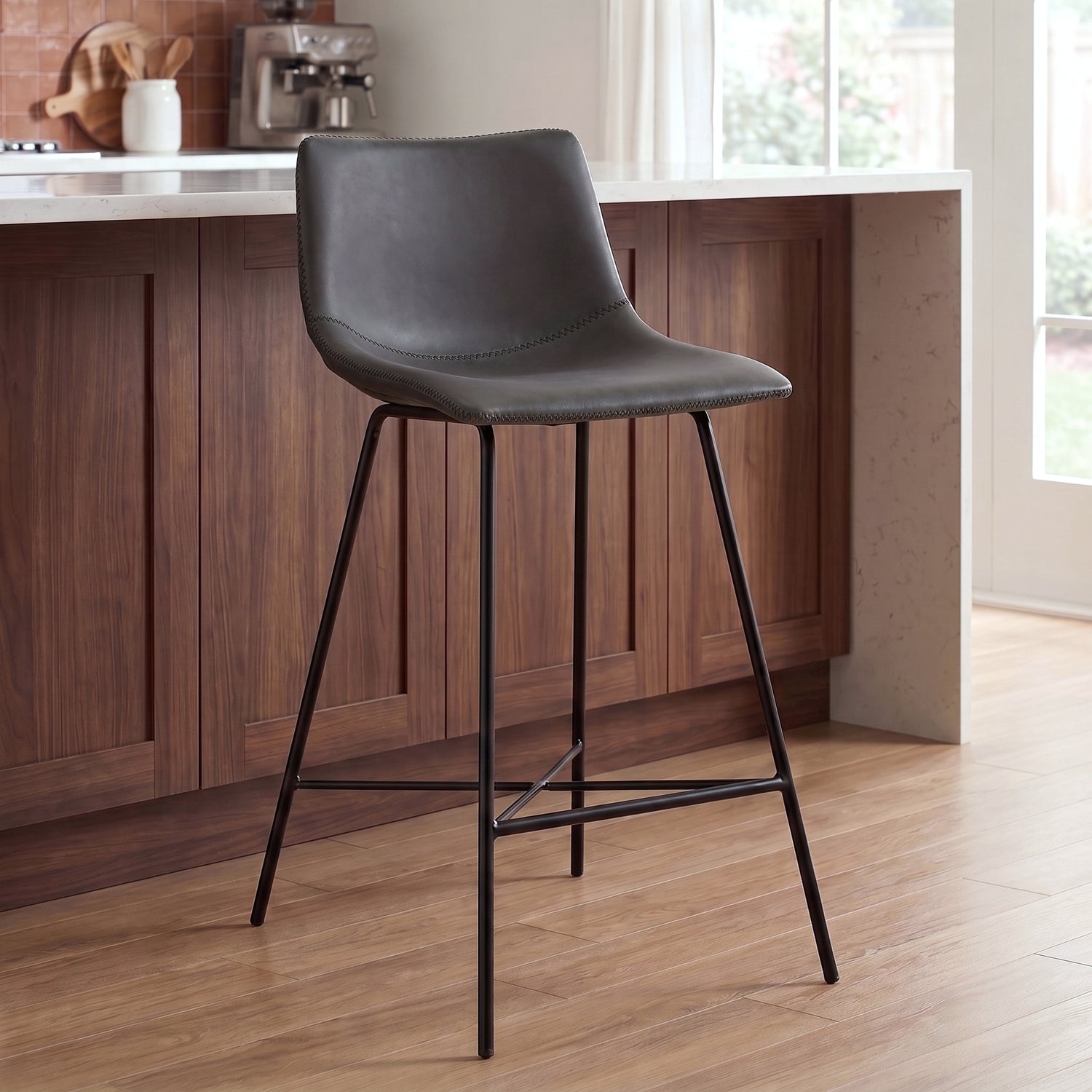 Paxton 24” Counter Height Stool | Grey | Set of 2 lifestyle_image