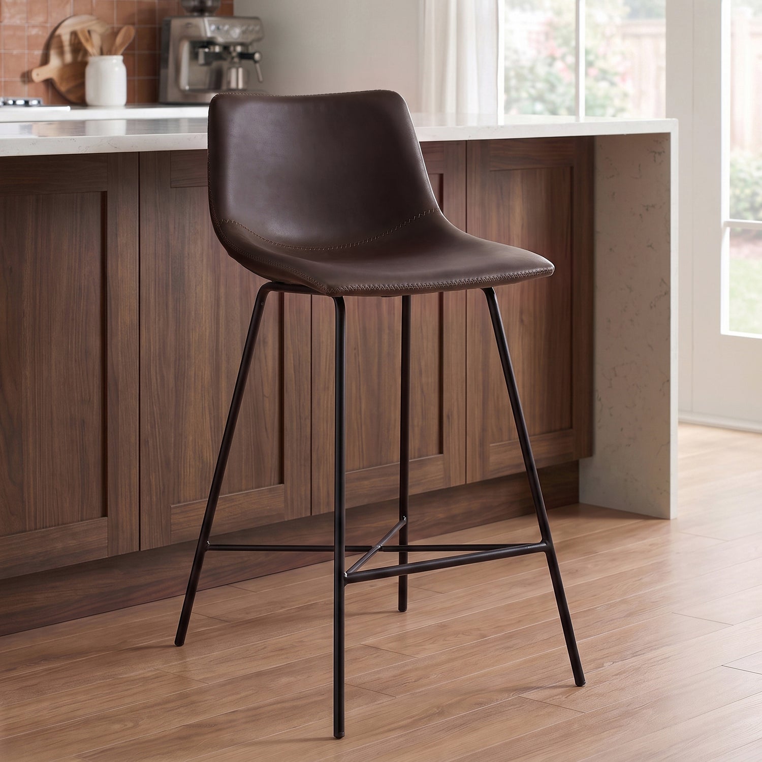 Paxton 24” Counter Height Stool | Brown | Set of 2 lifestyle_image