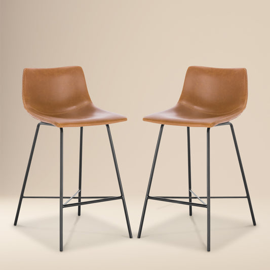 Paxton 24” Counter Height Stool | Tan | Set of 2