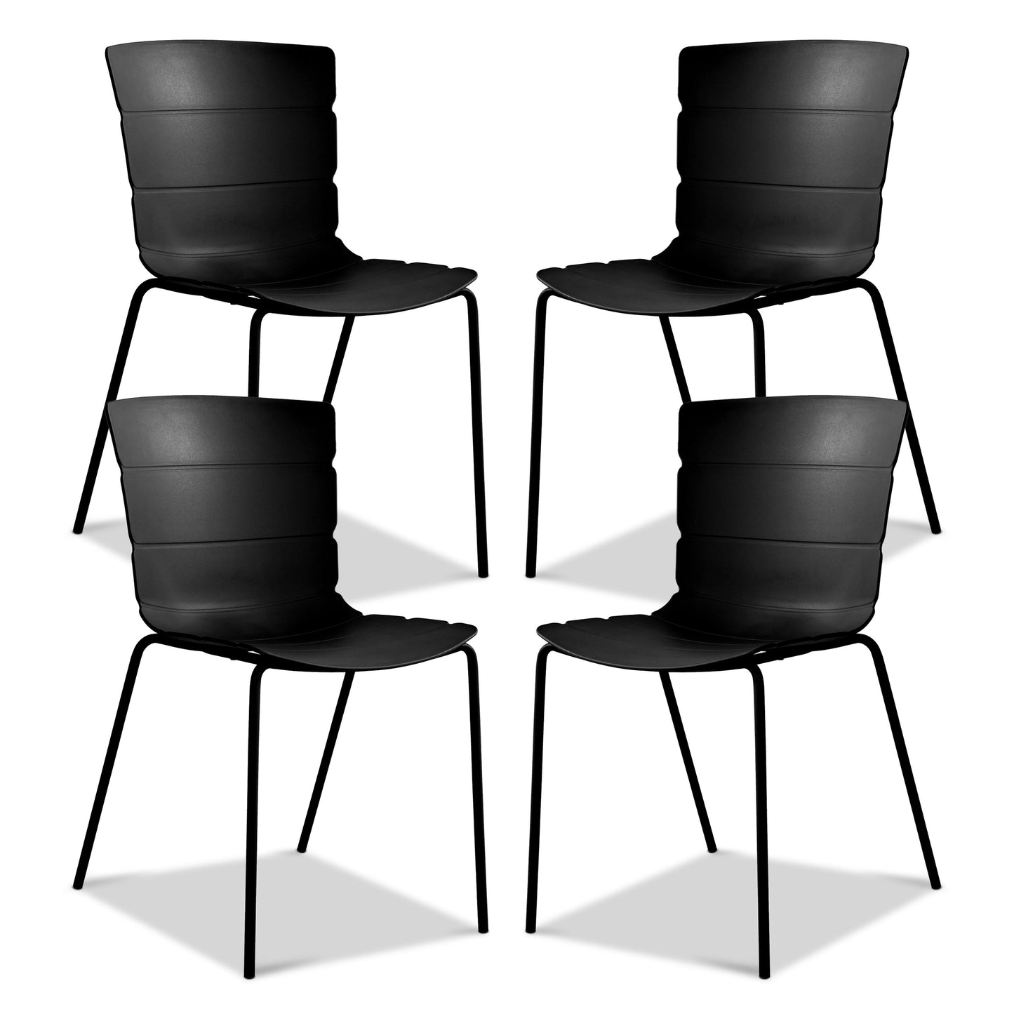 Corfu Dining Chair | Black | Set of 4