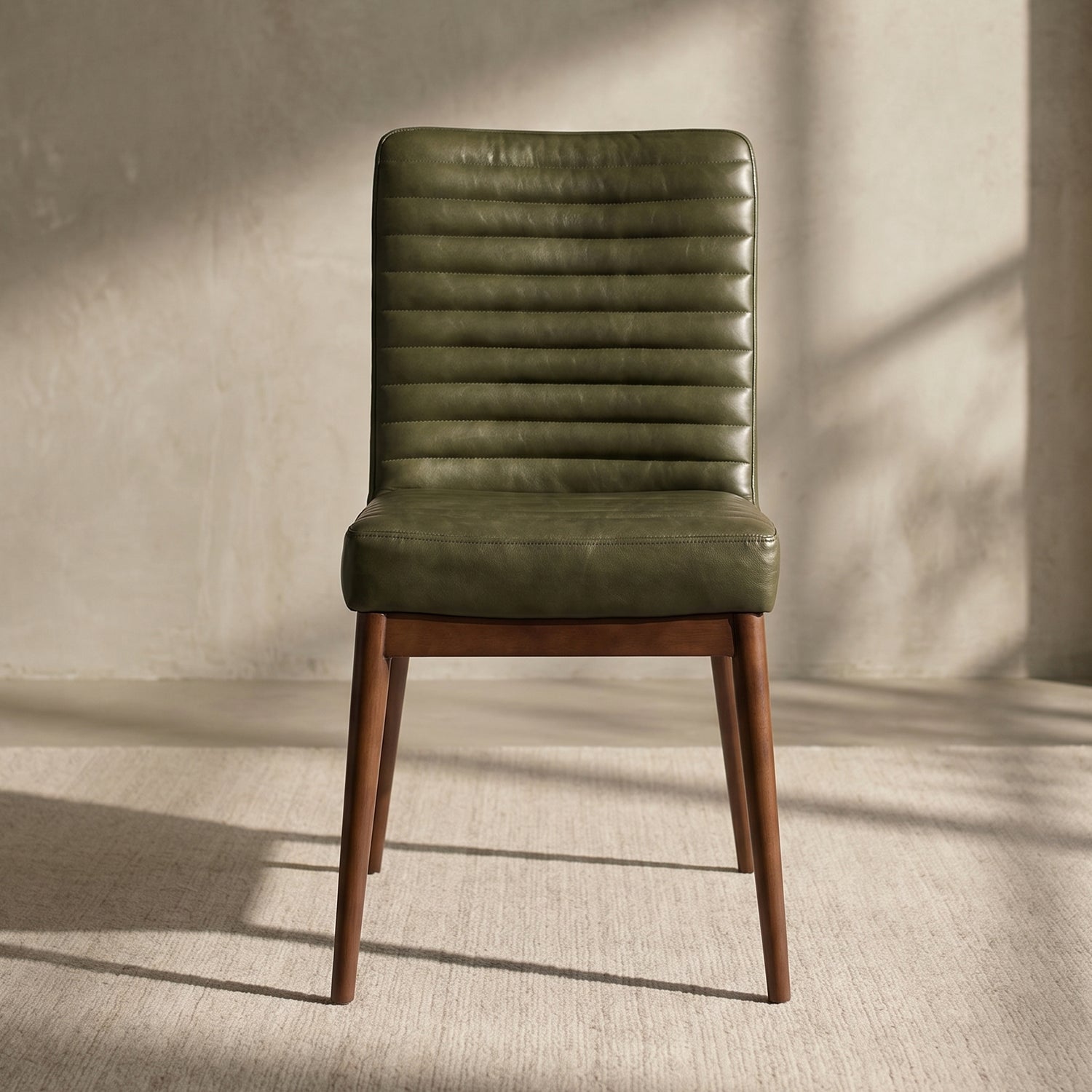 Nivo Leather Dining Chair | Antique Green lifestyle_image