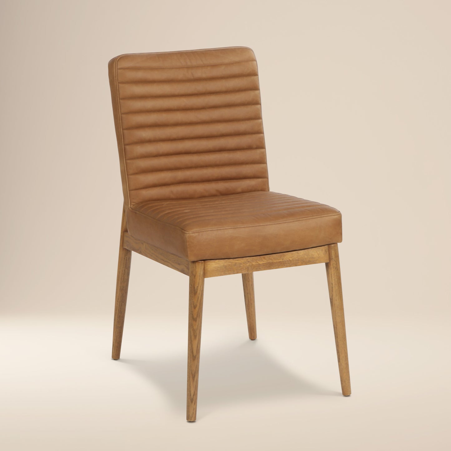 Nivo Leather Dining Chair | Waxed Tan