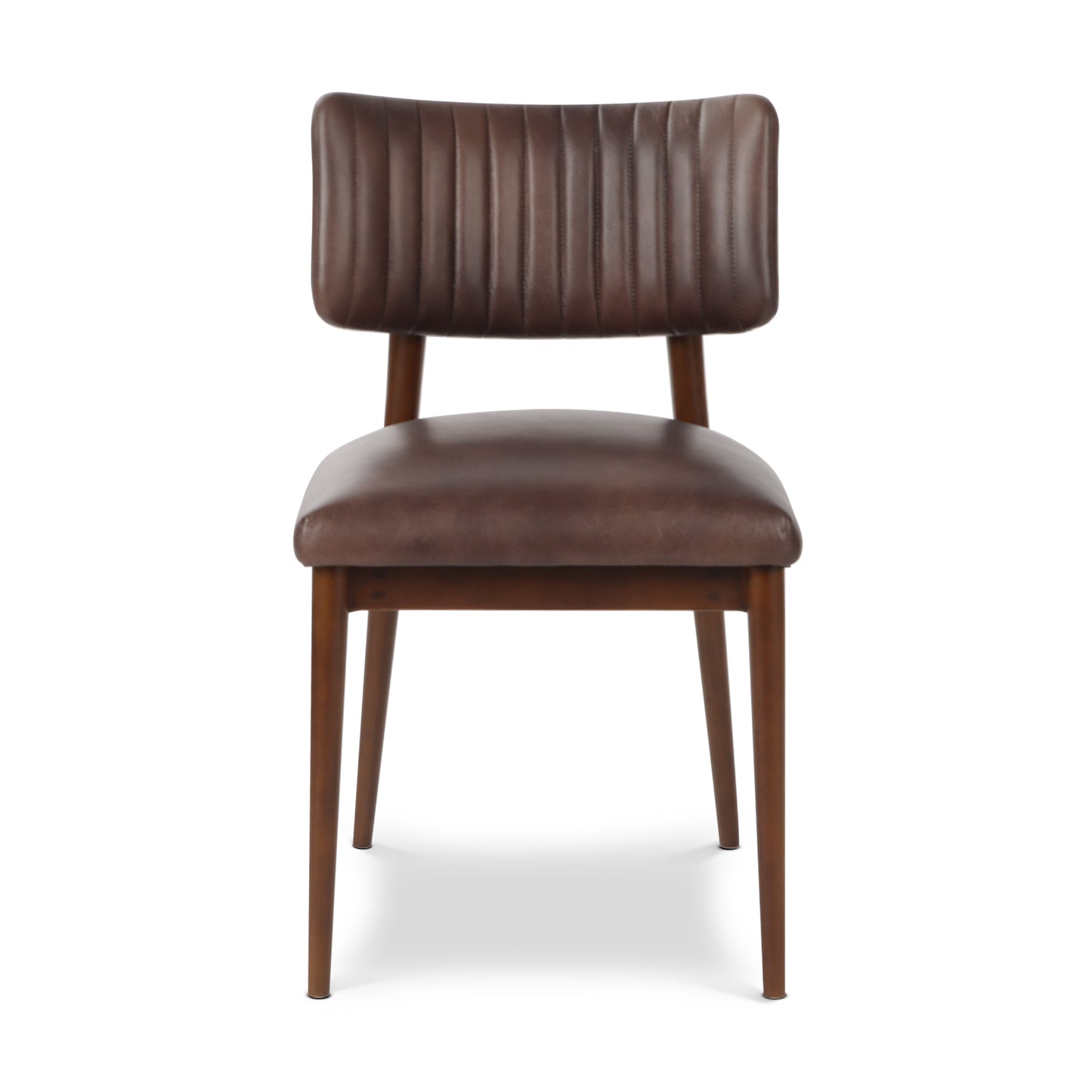 Bask Leather Dining Chair | Antique Brown