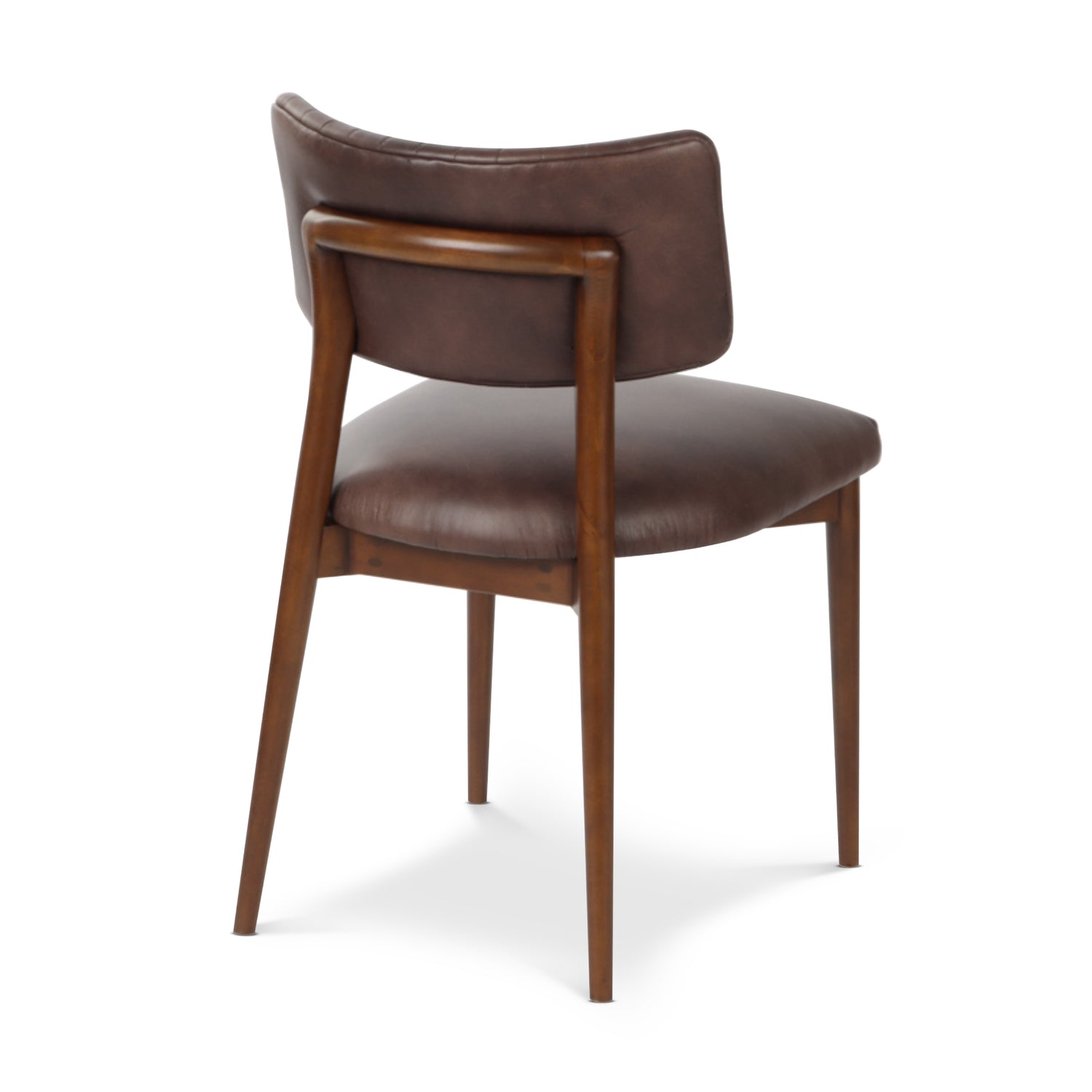 Bask Leather Dining Chair | Antique Brown 