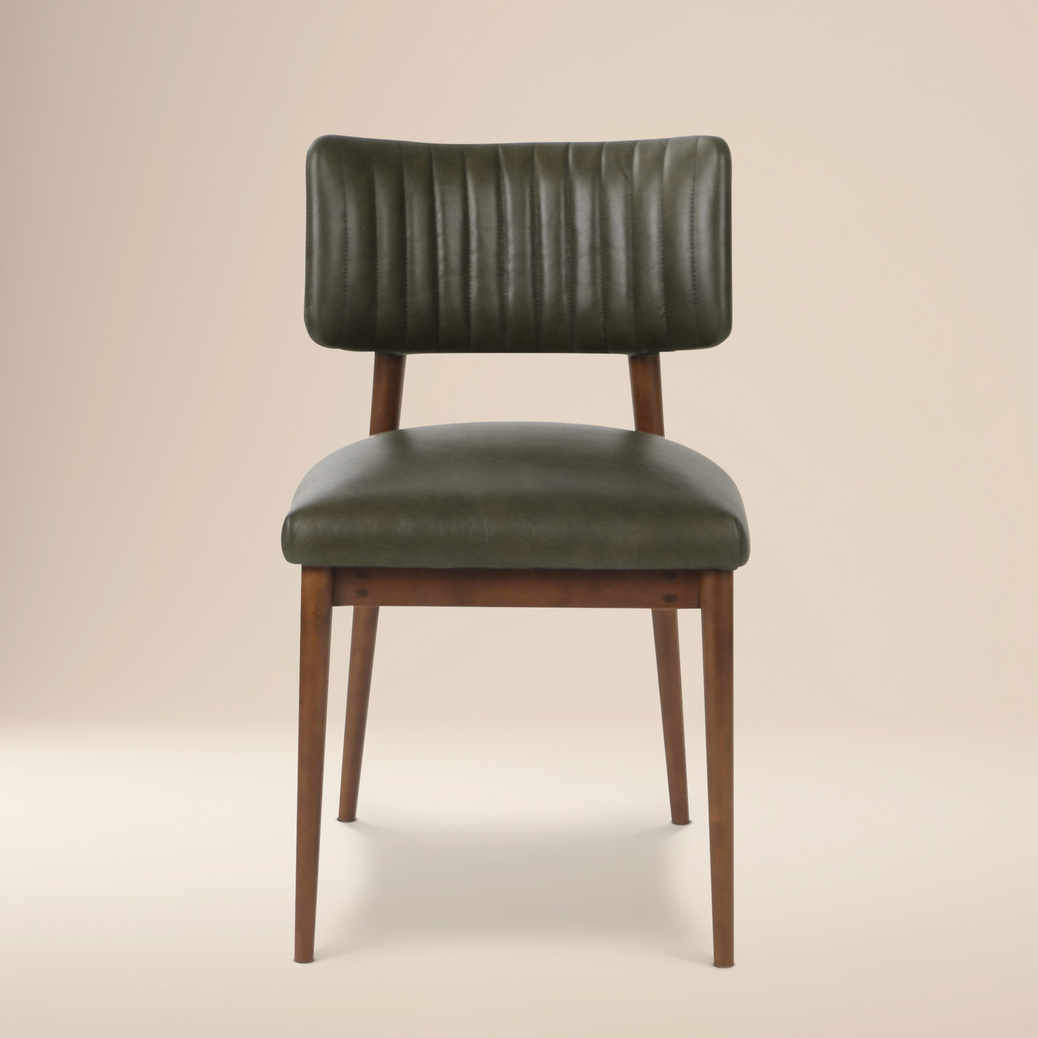 Bask Leather Dining Chair | Antique Green 