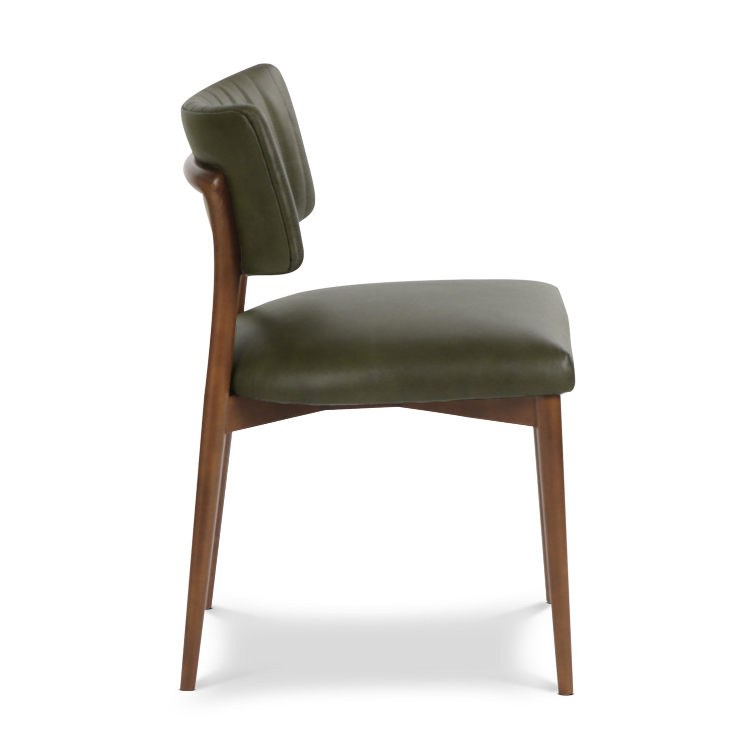 Bask Leather Dining Chair | Antique Green 