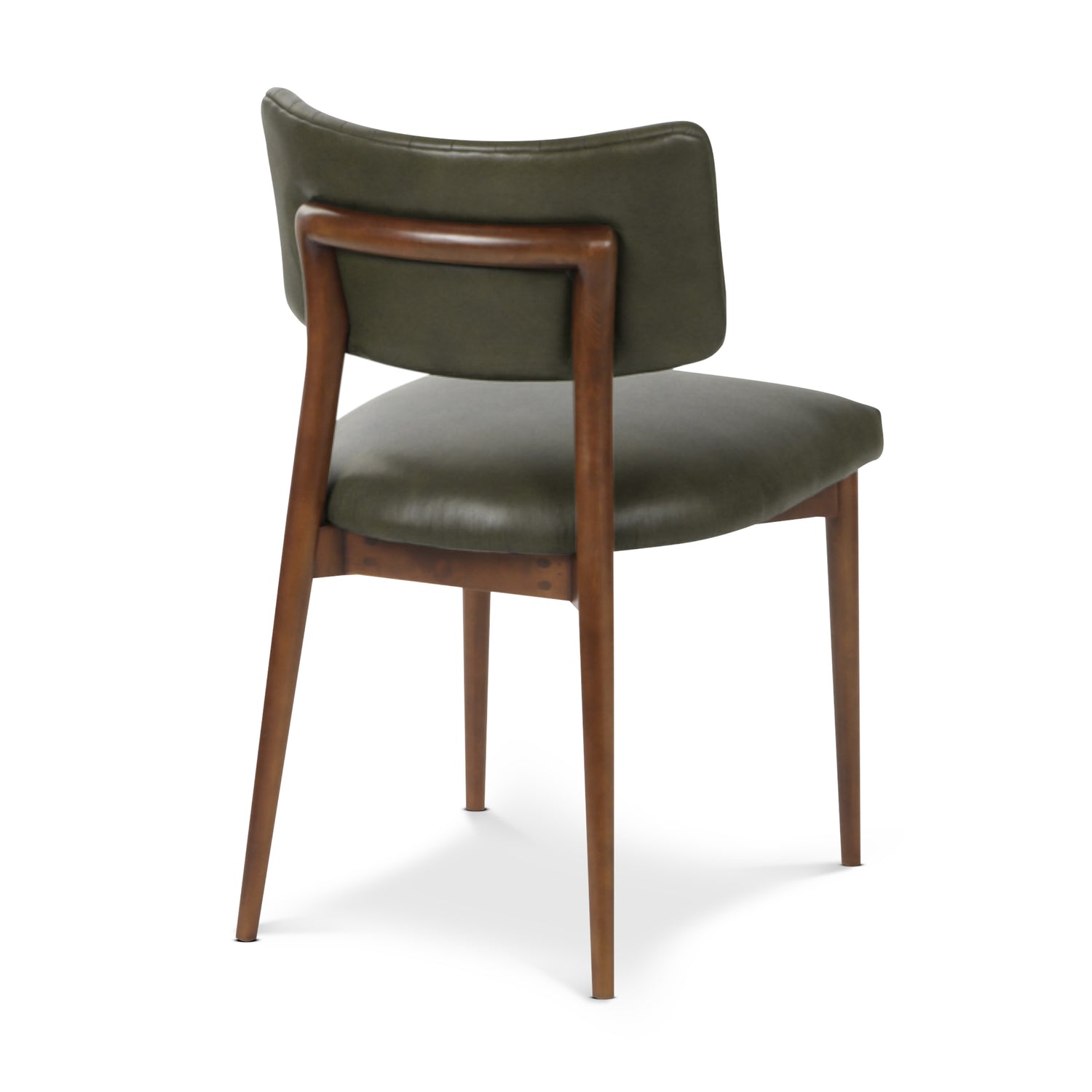 Bask Leather Dining Chair | Antique Green 