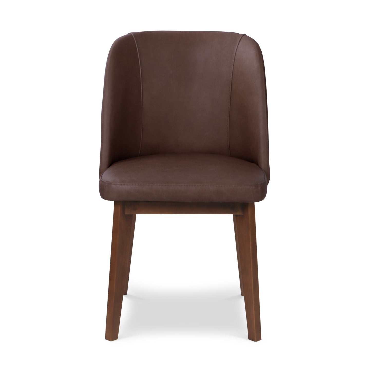 Fawn Leather Dining Chair | Antique Brown
