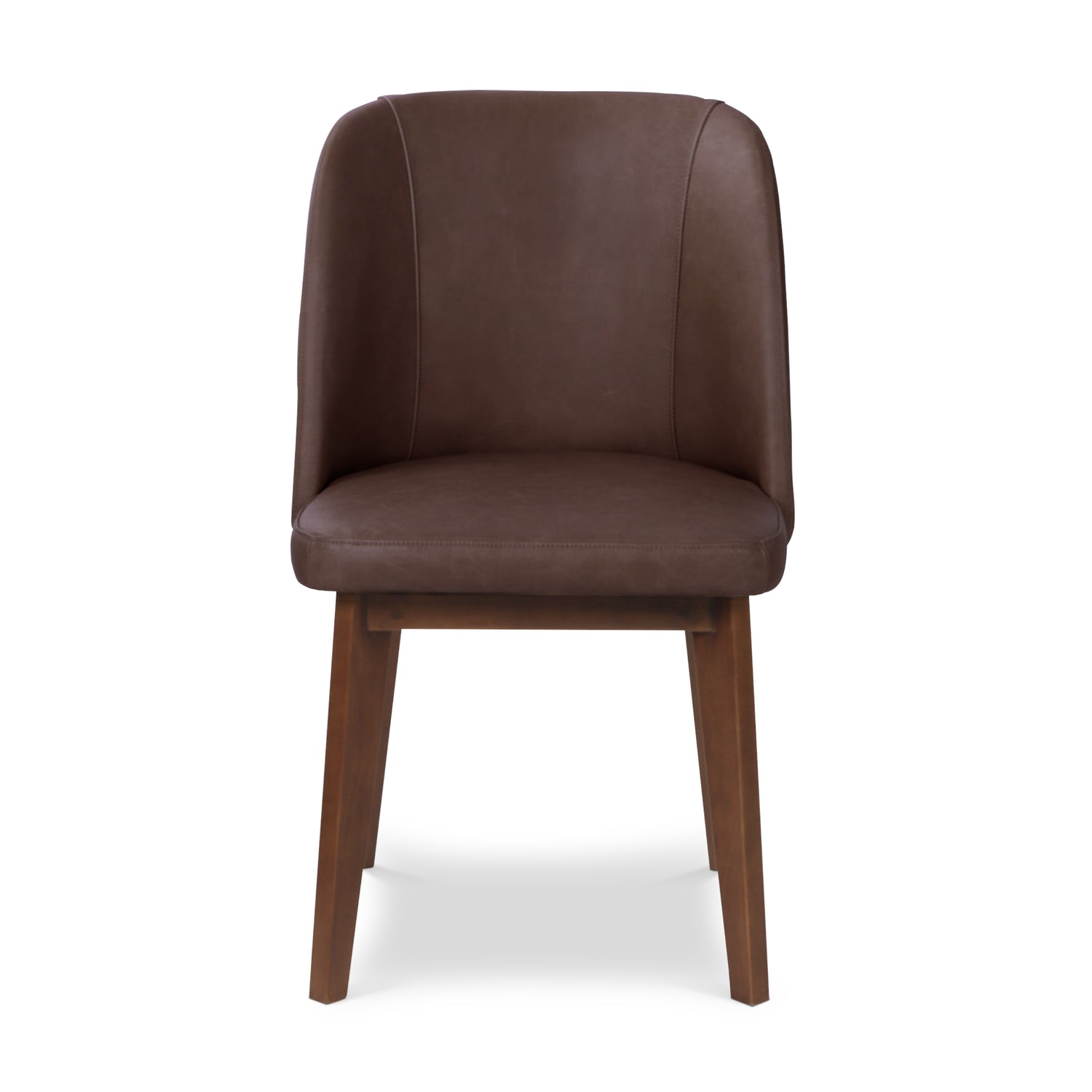 Fawn Leather Dining Chair | Antique Brown 