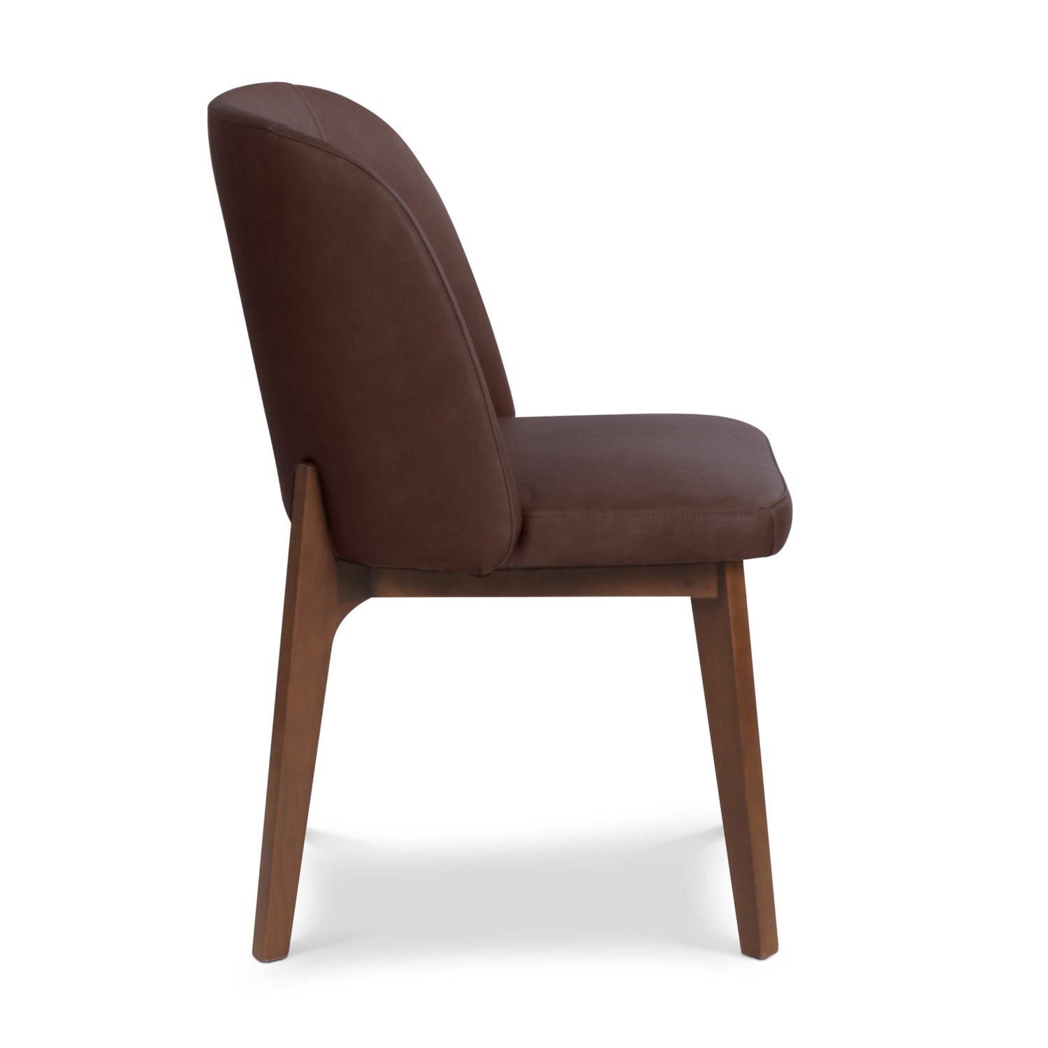 Fawn Leather Dining Chair | Antique Brown 