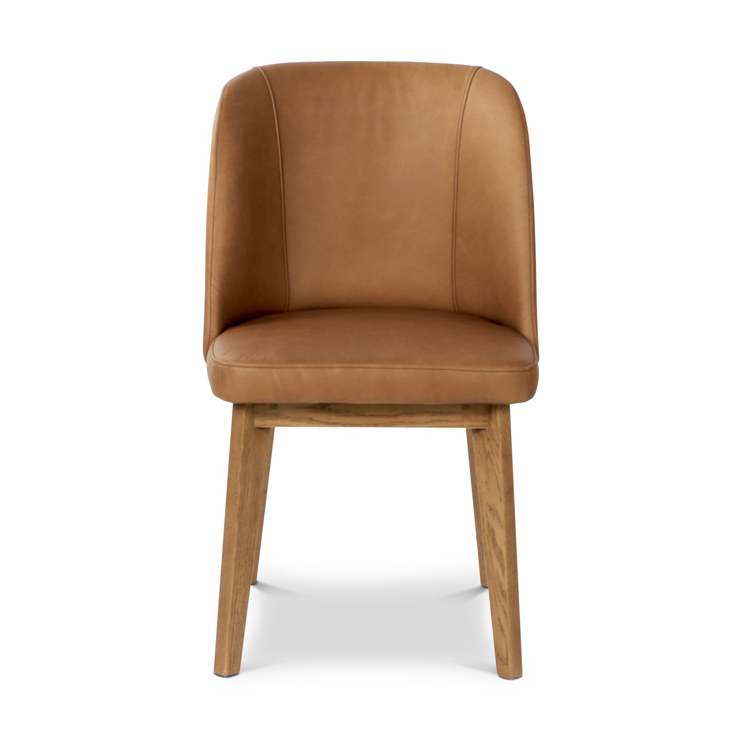 Fawn Leather Dining Chair | Waxed Tan 