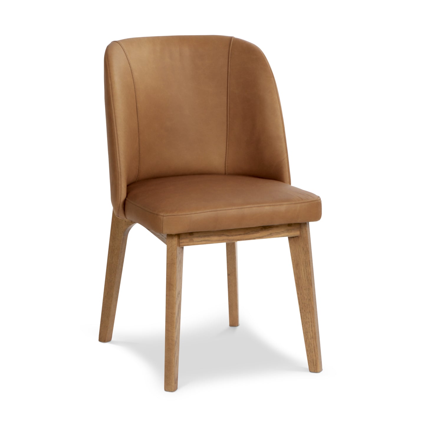 Fawn Leather Dining Chair | Waxed Tan