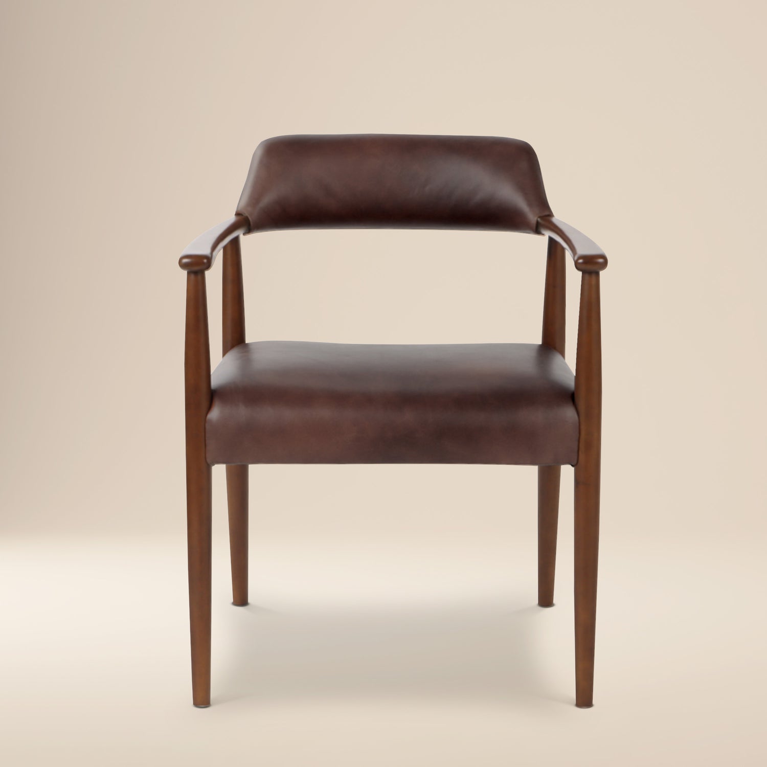 Sento Leather Dining Chair | Antique Brown 