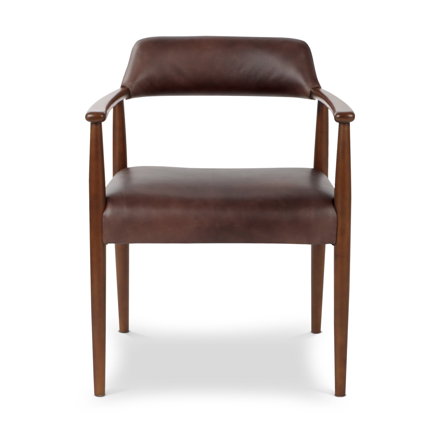 Sento Leather Dining Chair | Antique Brown 