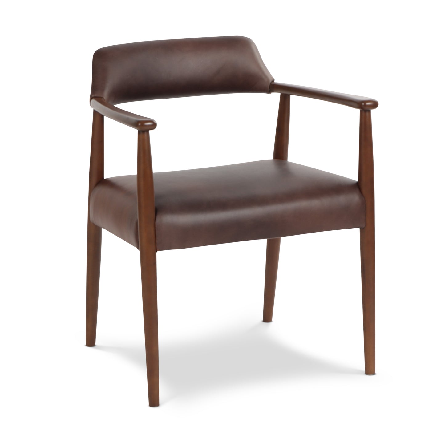 Sento Leather Dining Chair | Antique Brown