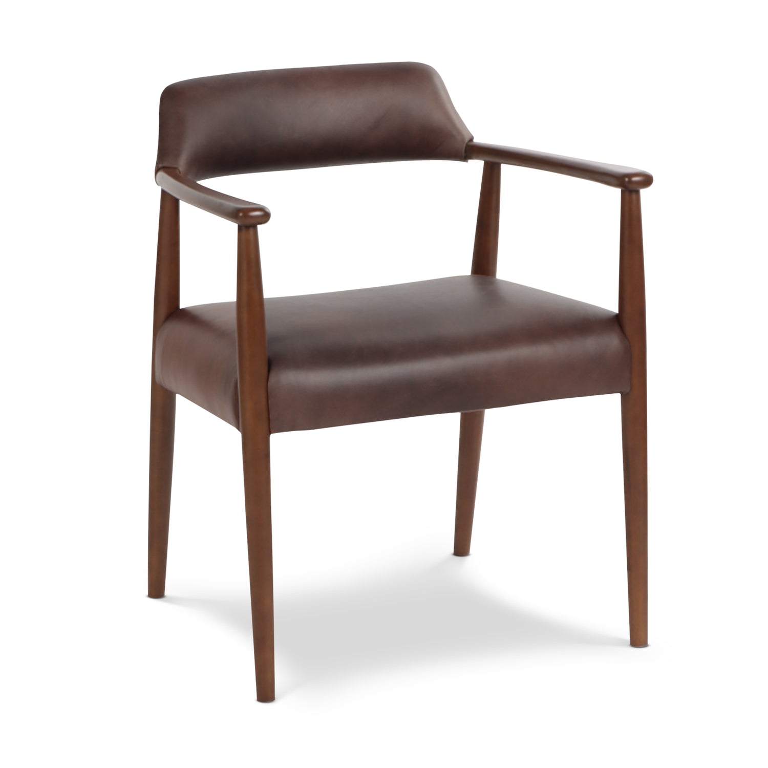 Sento Leather Dining Chair | Antique Brown 